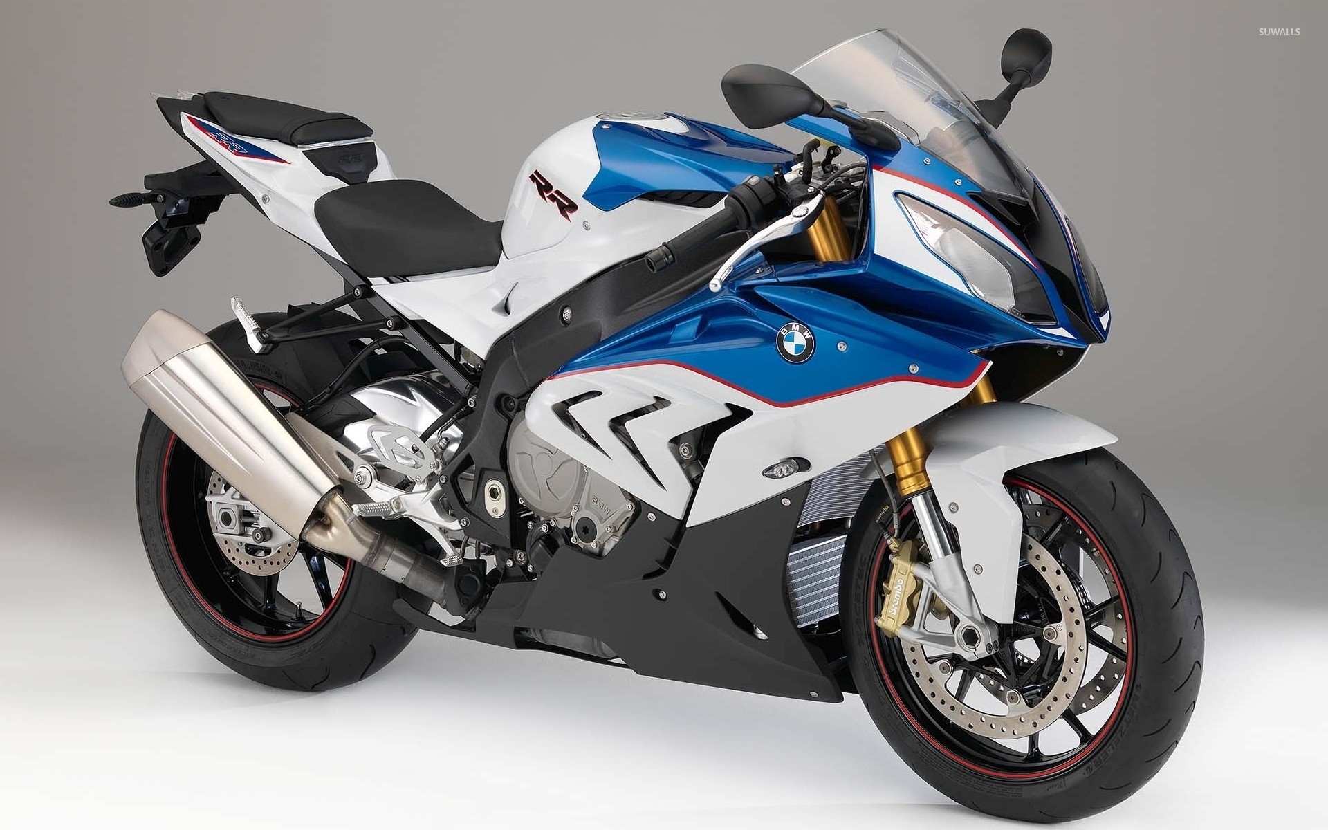1920x1200 2015 blue and white BMW S1000RR wallpaper