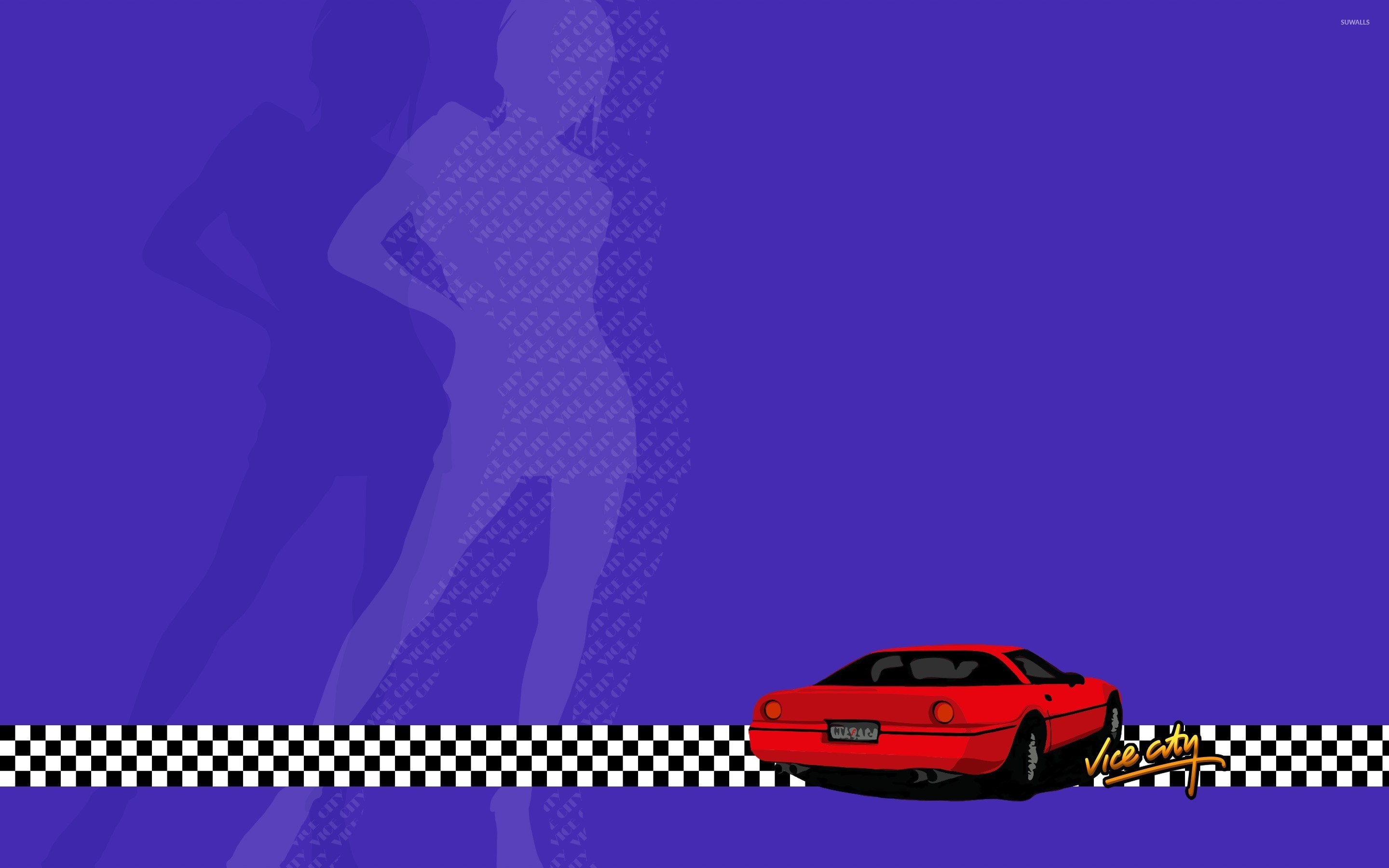 2880x1800 Red car in Grand Theft Auto: Vice City wallpaper