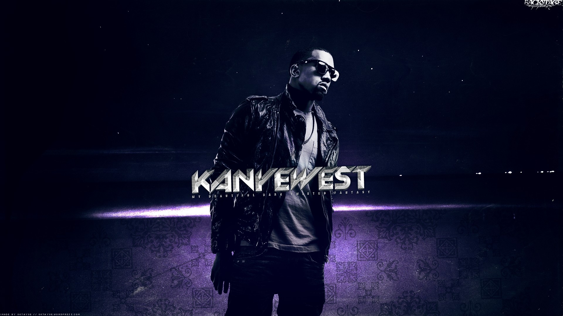 1920x1080 Preview wallpaper kanye west, jacket, glasses, look, space 