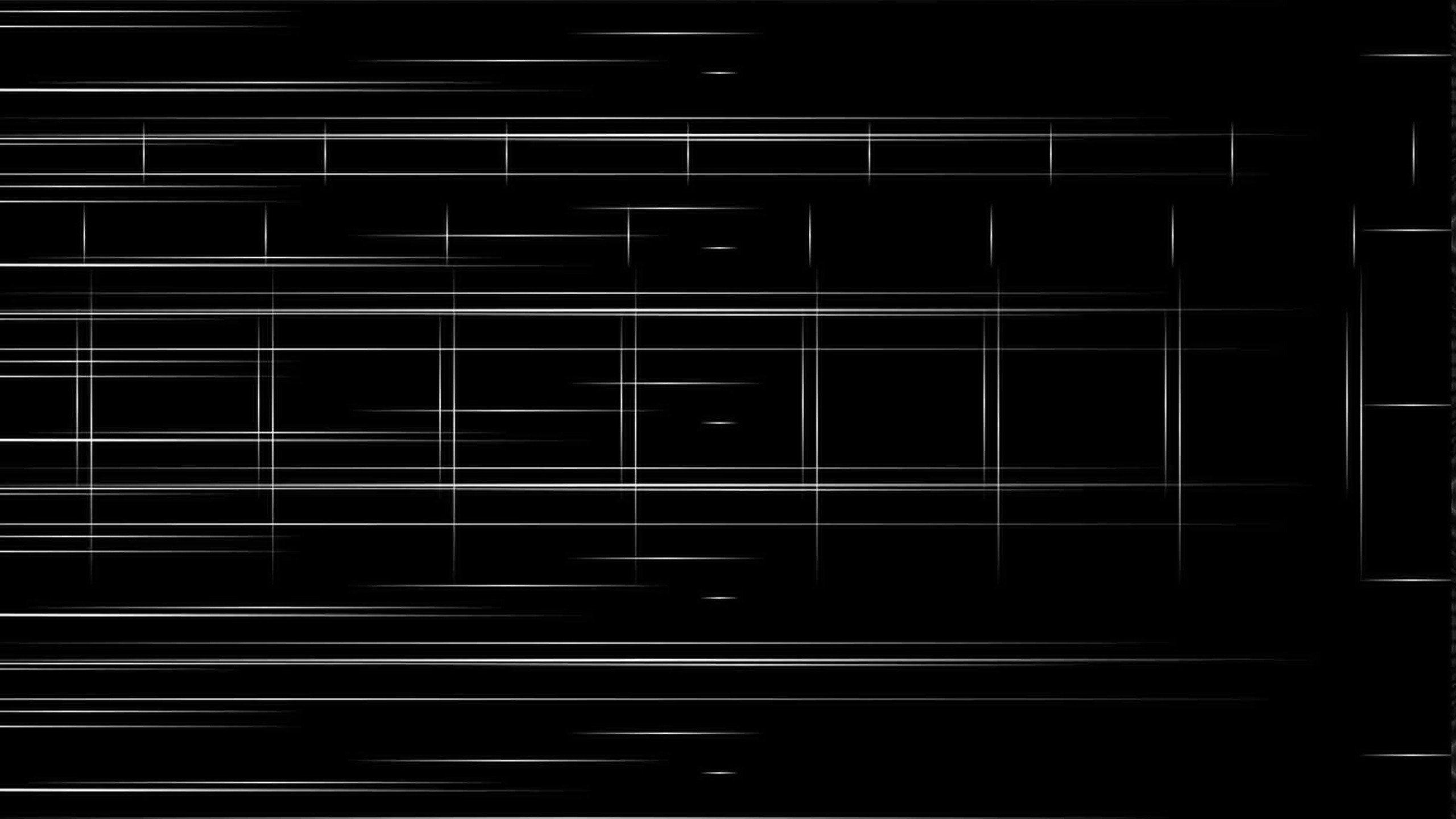 2560x1440  Wallpaper black background, stripes, black and white, minimalist