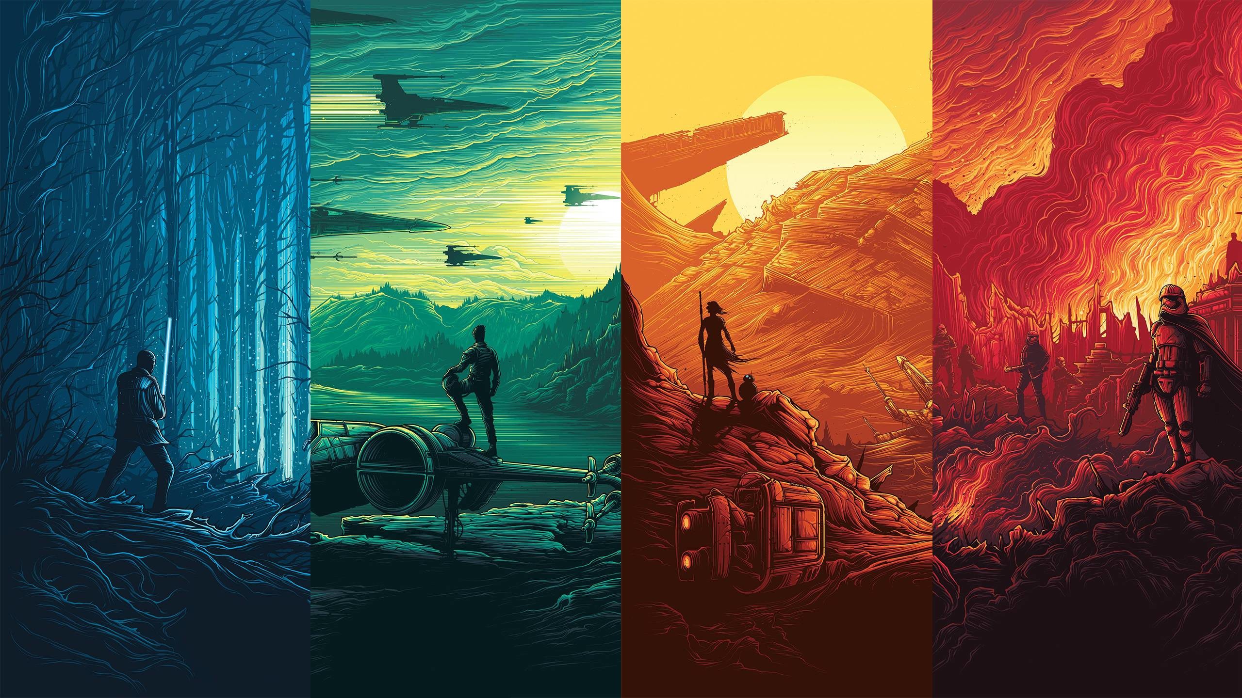 2560x1440 Star Wars: Force Awakens Posters [] ...