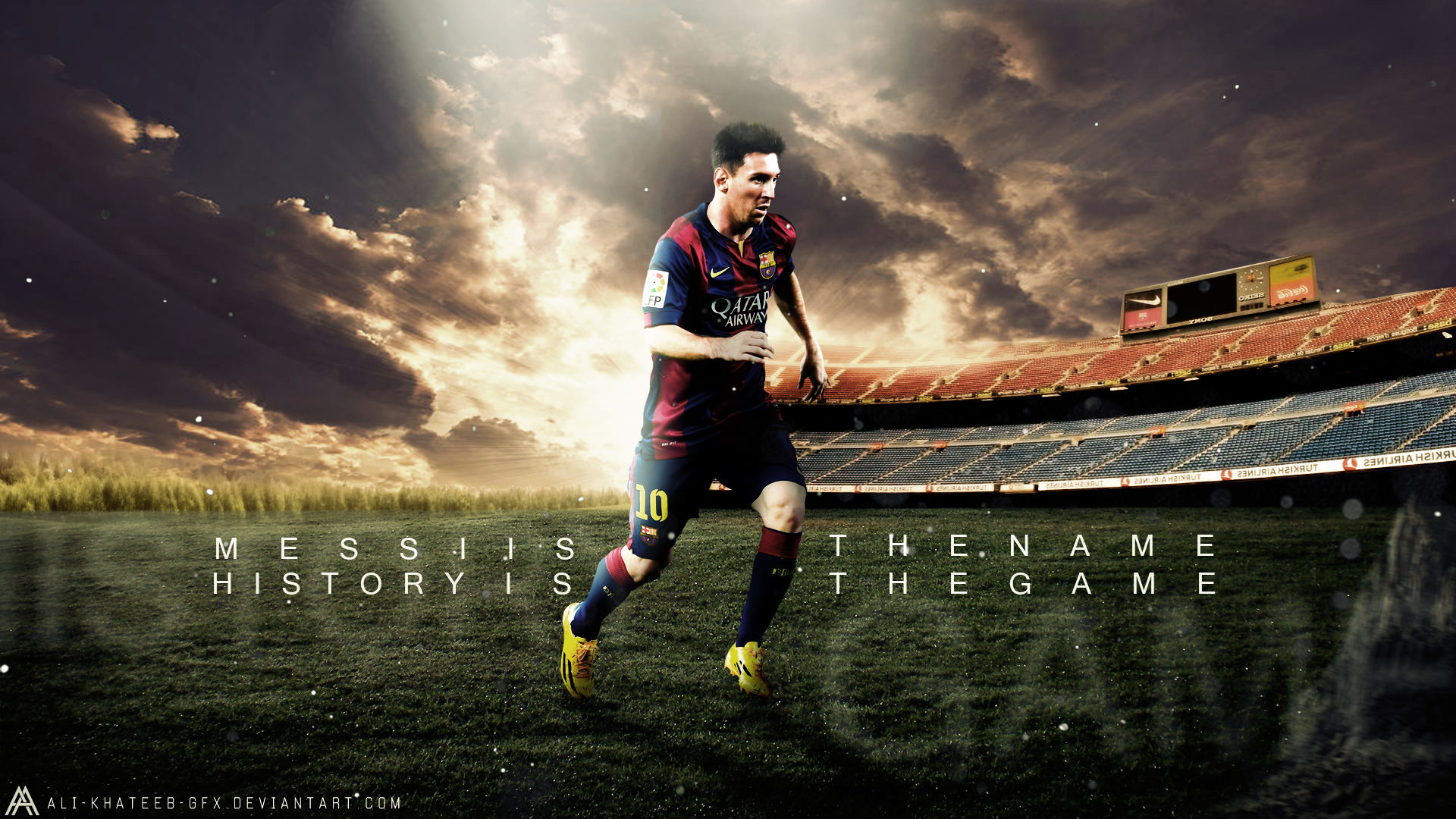 1920x1080 Lionel Messi FC Barcelona Wallpaper