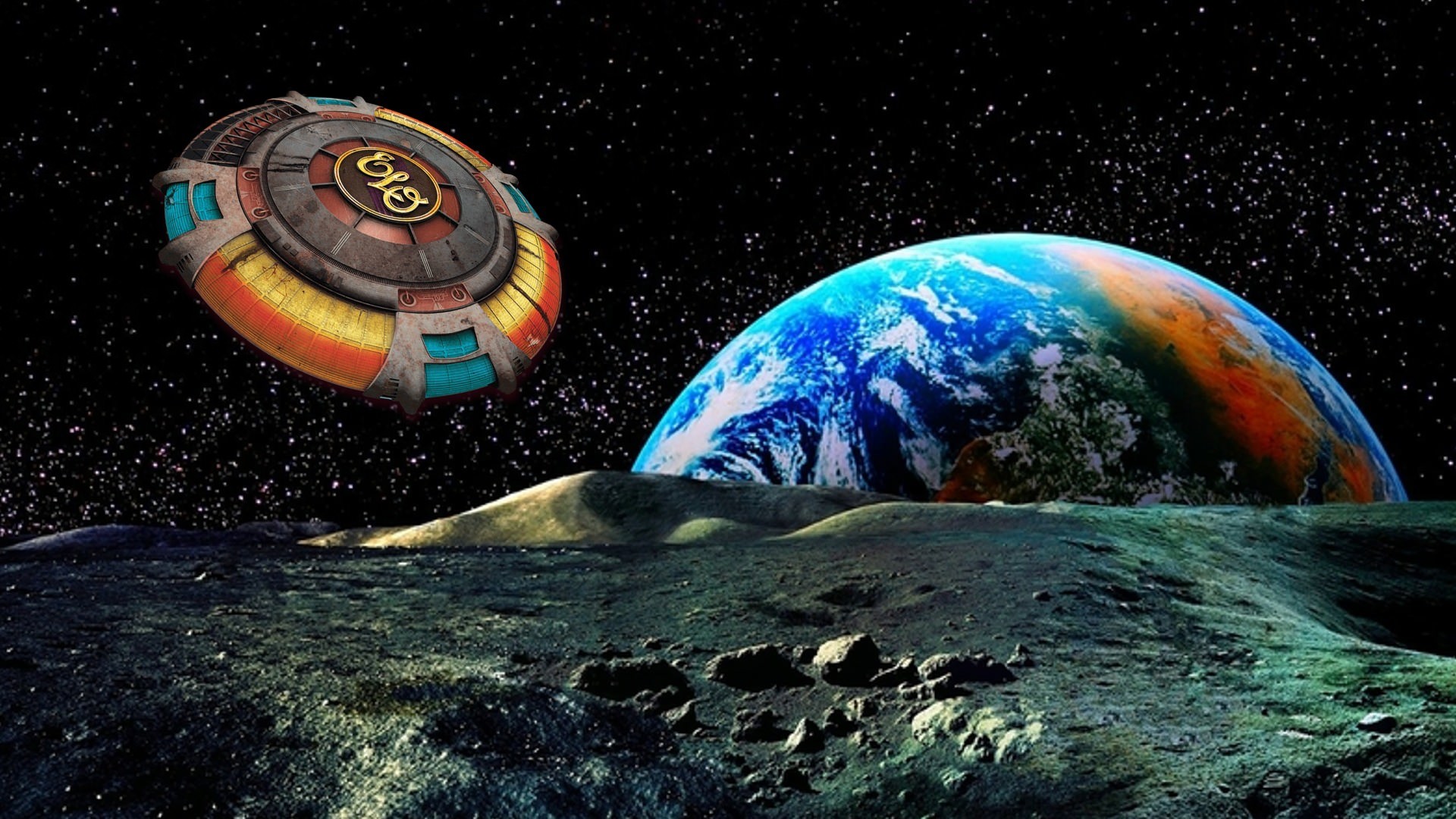 1920x1080 ELO Encounter Tribute | ELO Spaceship Moon Background