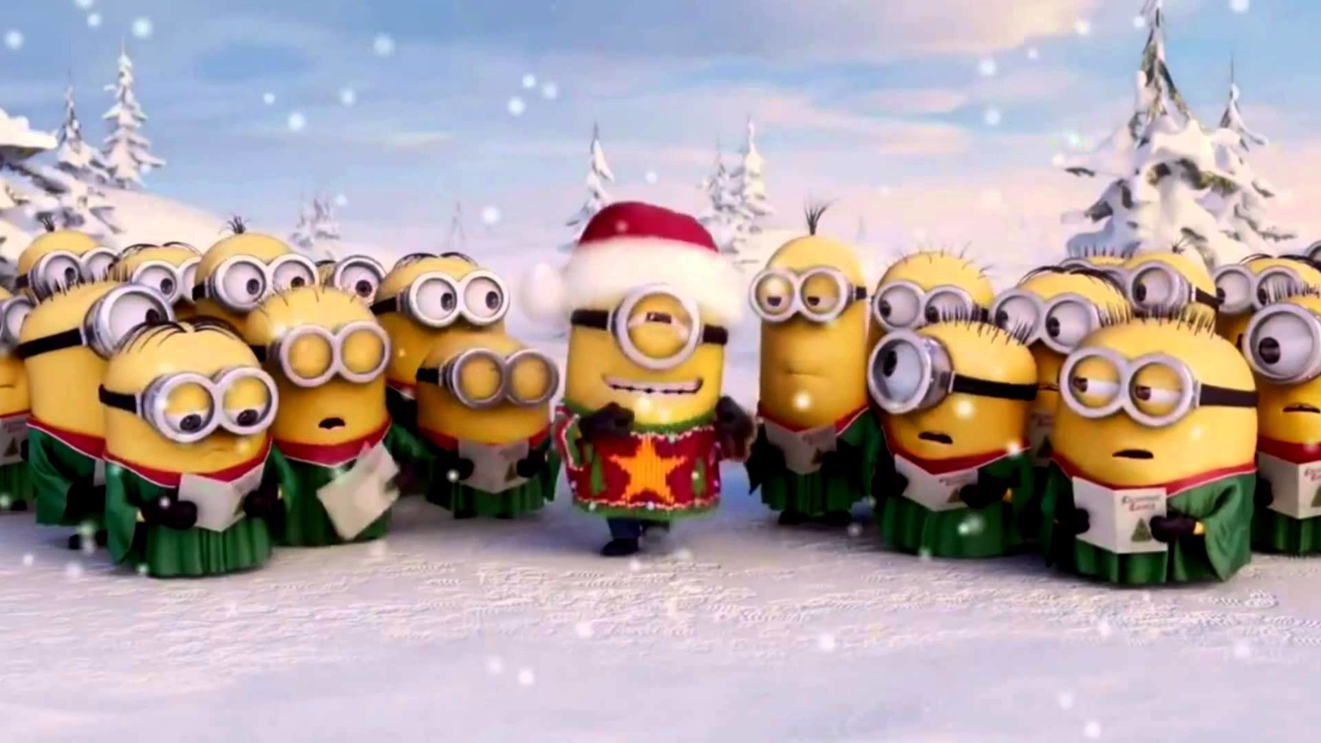 1920x1080 cute Christmas wallpapers minions Â· Christmas with minions in Suriname -  YouTube