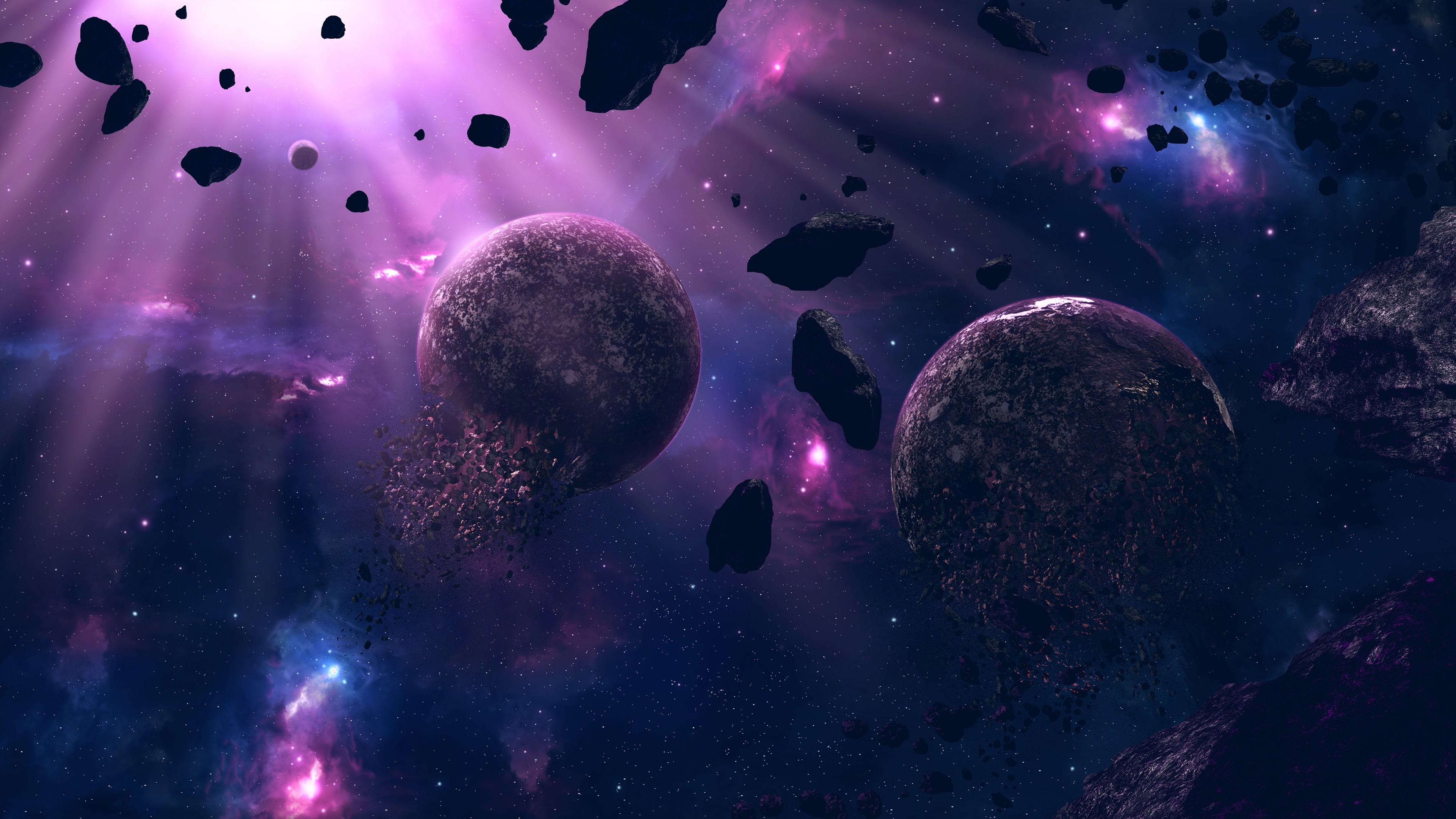 3840x2160 Purple Space Explosion 4k Ultra HD Wallpaper | Hintergrund |  |  ID:995178 - Wallpaper Abyss