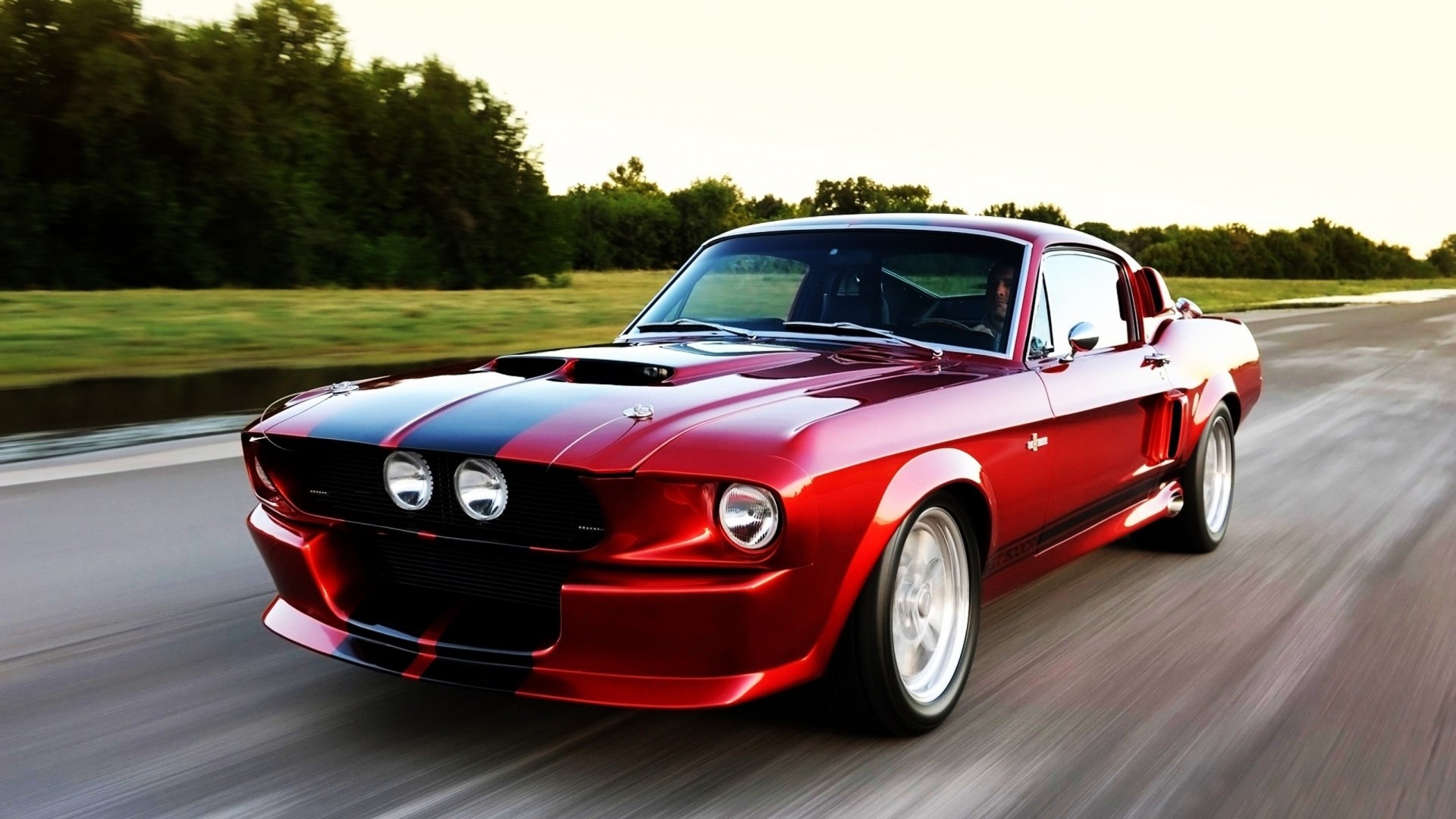 1920x1080  Wallpaper ford, ford mustang, red car Â· Classic MustangHot CarsAmerican  Muscle ...
