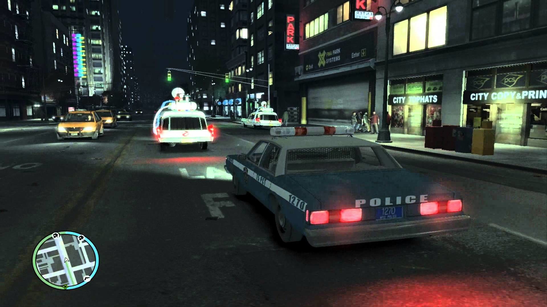 1920x1080 TRIBUTE Ghostbusters in GTA IV Using Ecto-1 -HD-
