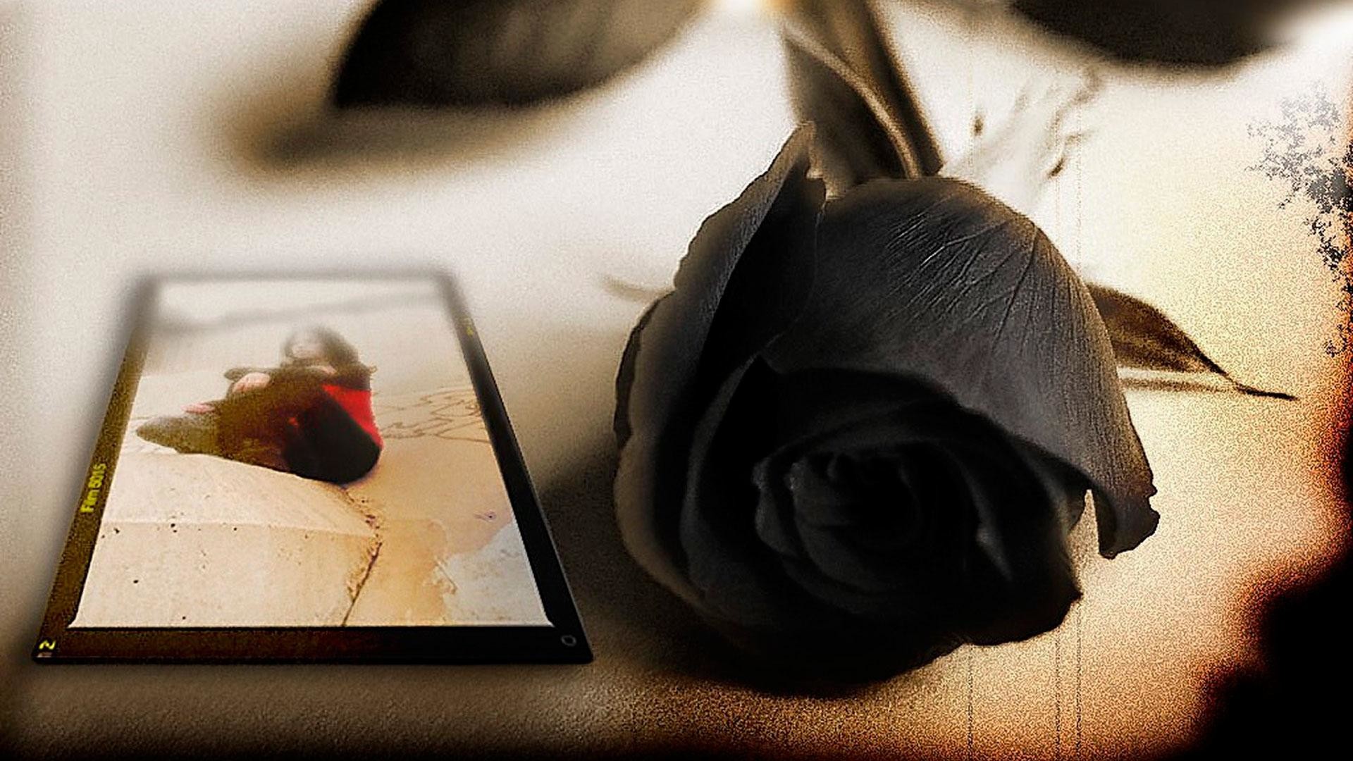 1920x1080 Black-rose-background-wallpapers-HD