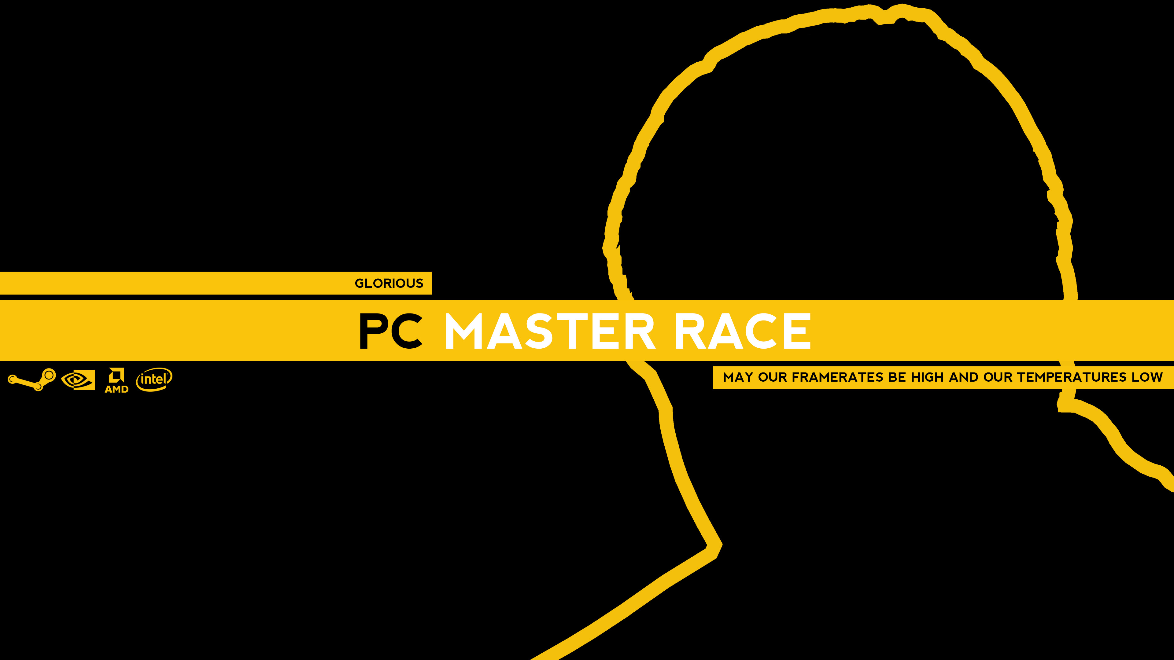 3840x2160 PC Gaming Master Race 4K Wallpaper
