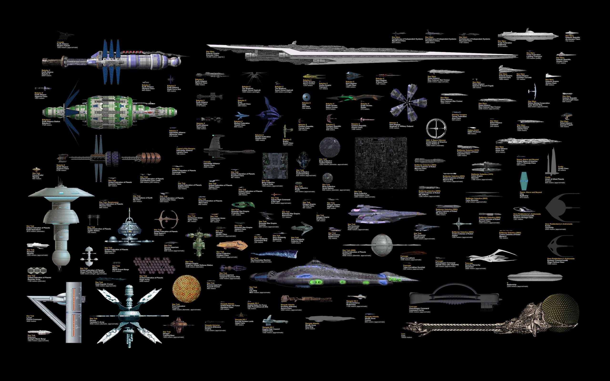 2560x1600 ... Stargate; Spaceships from movies