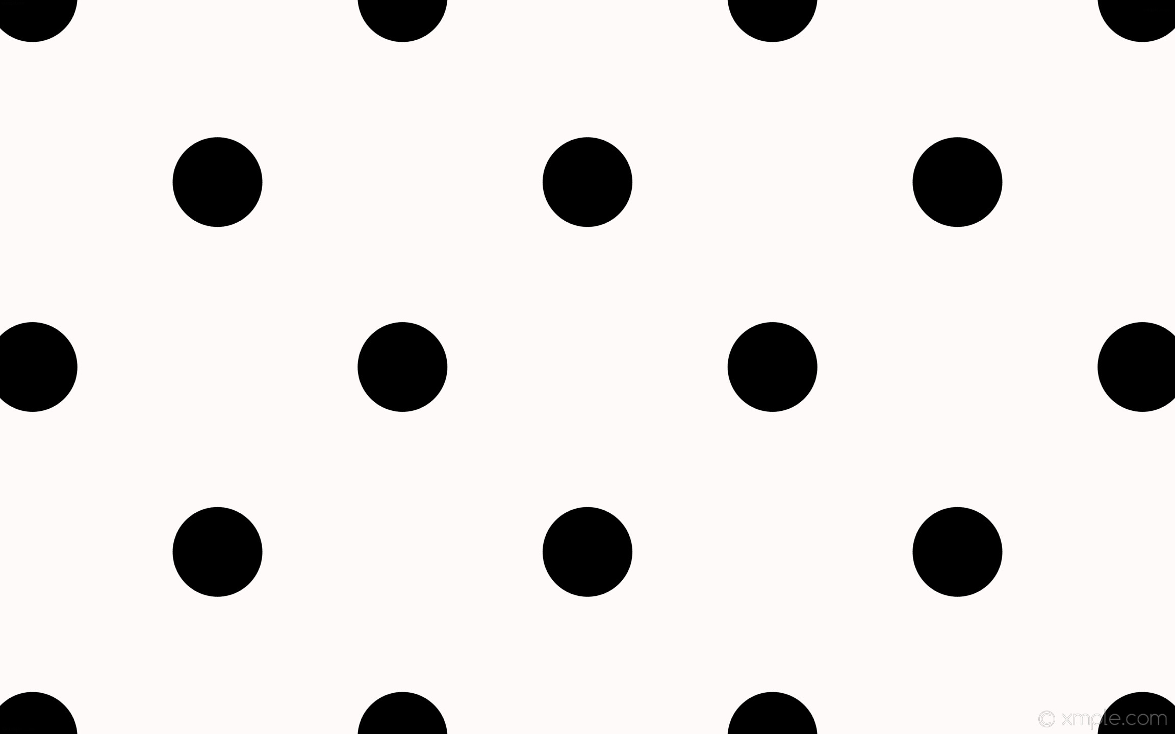 2304x1440 wallpaper dots polka black white spots snow #fffafa #000000 45Â° 176px 513px