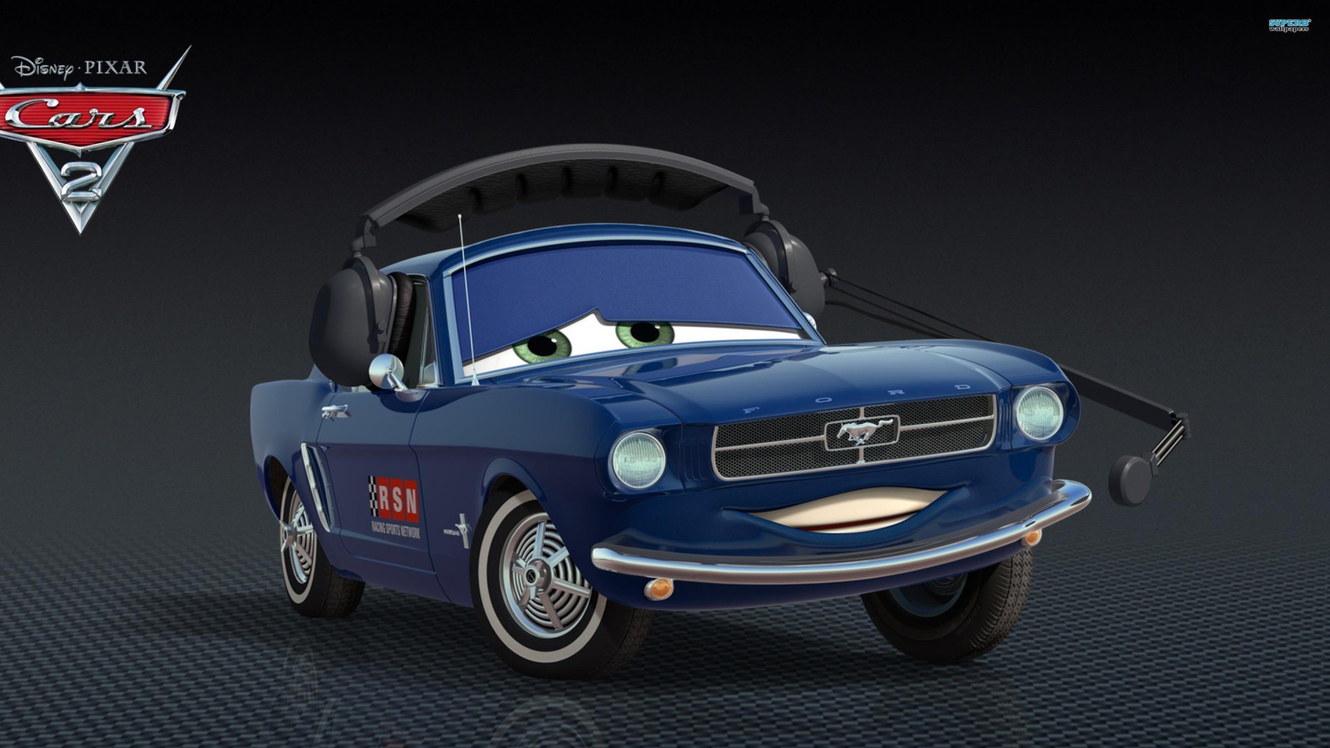 1920x1080 Free Cartoon Movie Disney 3d Brent Mustangburger Blue Classic Car Headset  Wallpapers Download