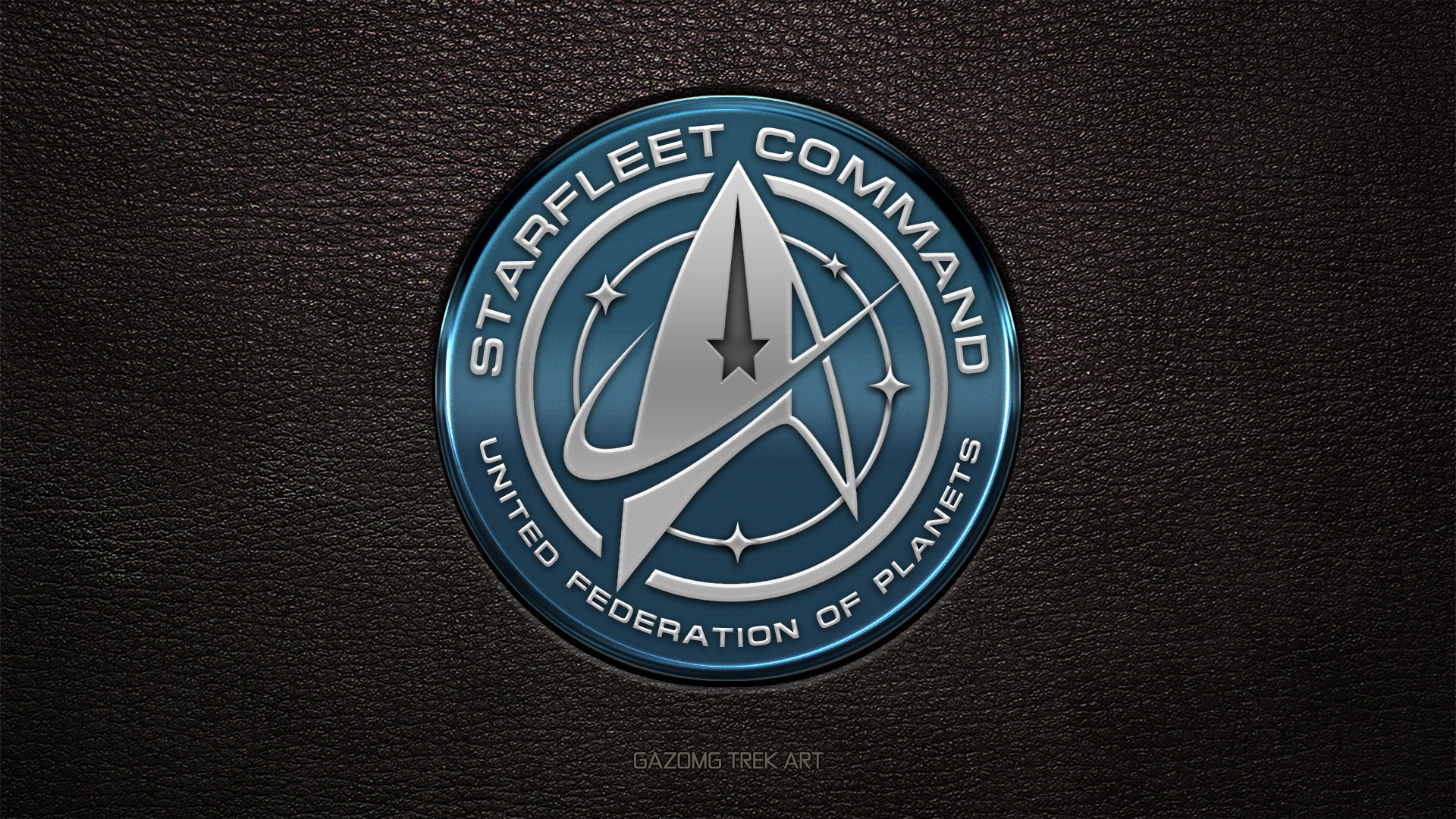 1920x1080 ... New Star Trek USS Discovery Starfleet Command Logo by gazomg