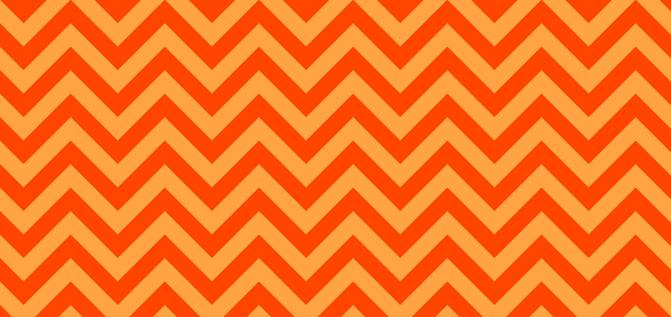 2280x1080 #FFA343 Neon Carrot Orange #FF4500 Orange Red Wide Chevron Background