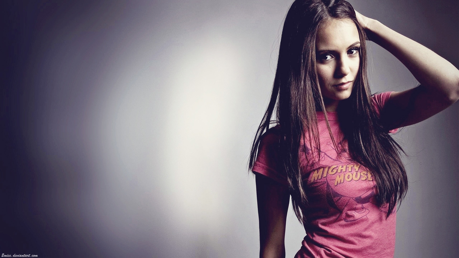 1920x1080 ... Nina Dobrev Mighty Mouse by 2micc
