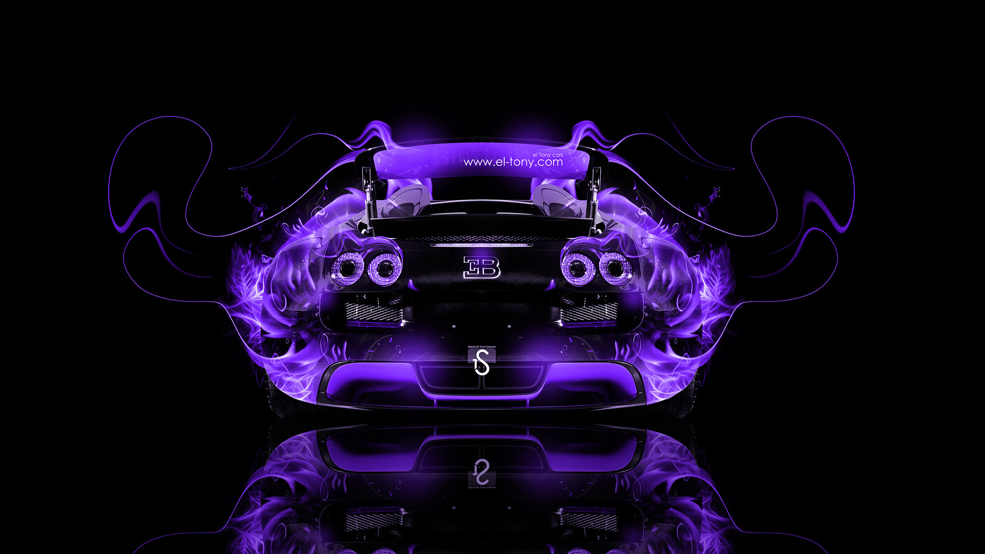 1920x1080 Bugatti Veyron Back Fire Abstract Car 2014. bugatti veyron wallpapers
