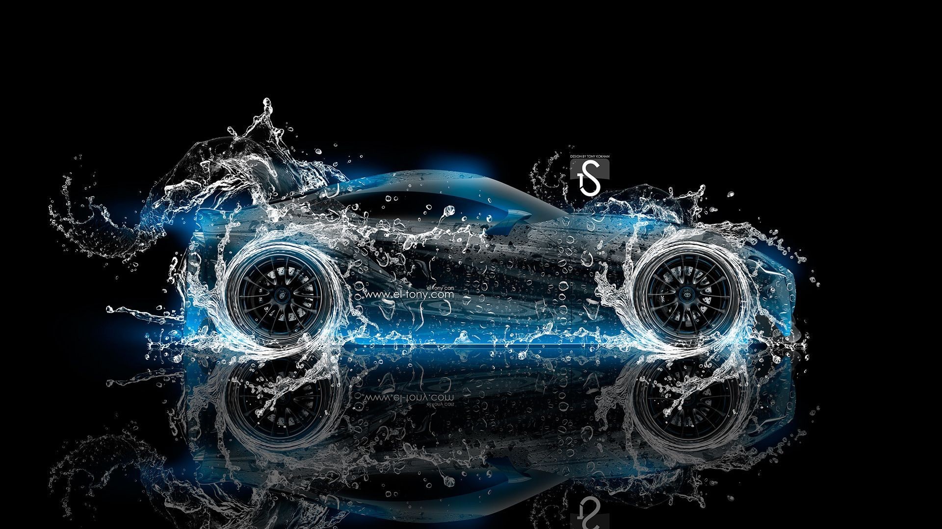 1920x1080 2014 Toyota FT-1 Water Blue Neon Wallpaper HD #12397 Wallpaper .