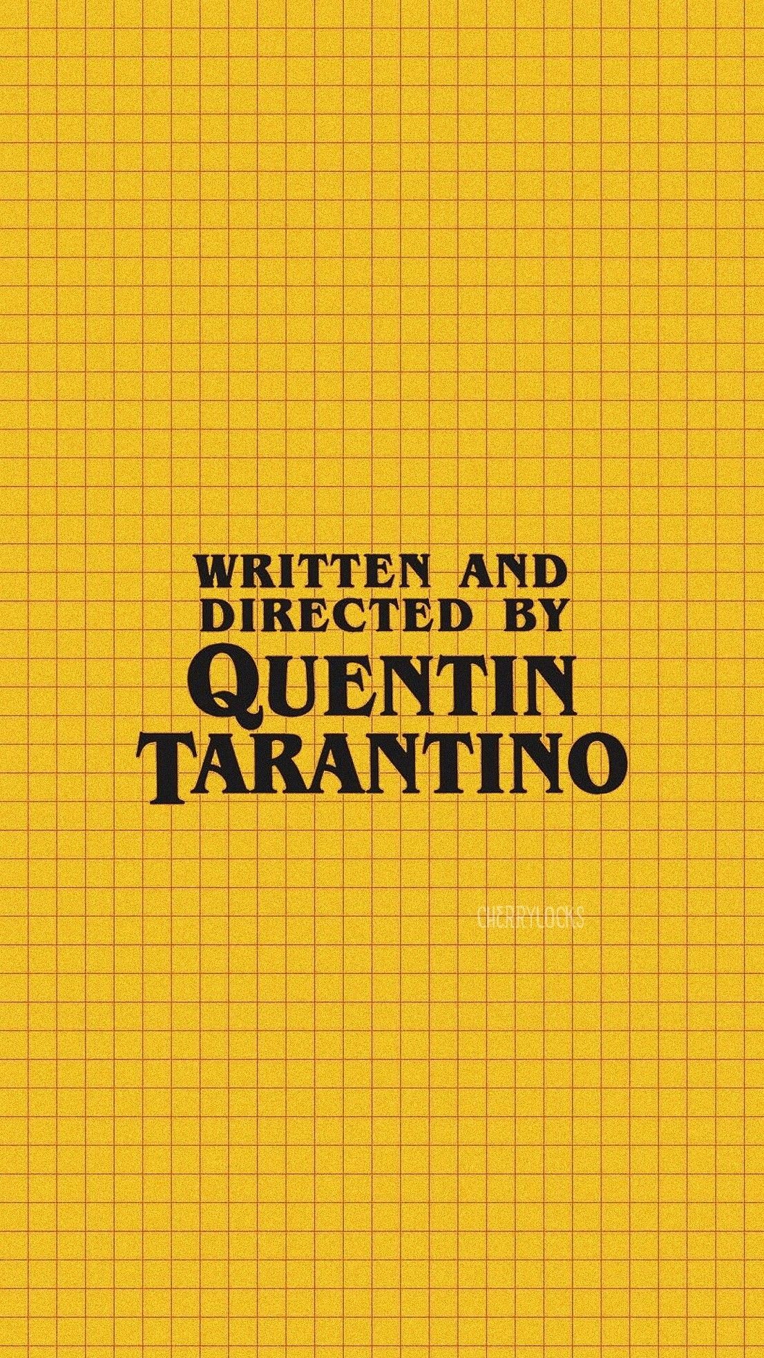 1106x1967 Lockscreen: Quentin Tarantino Yellow