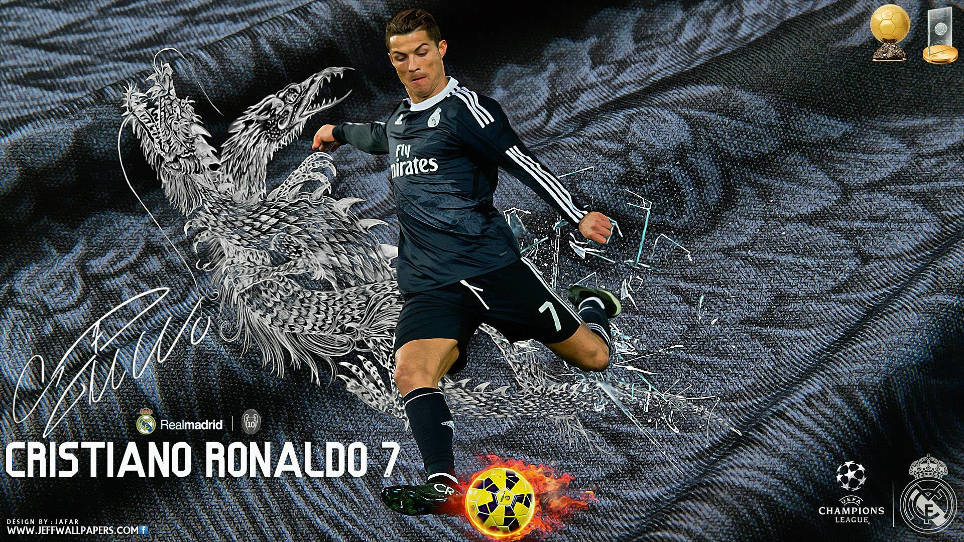 1920x1080 Cristiano Ronaldo 2015 Real Madrid FIFA Ballon d'Or Wallpaper Wide .