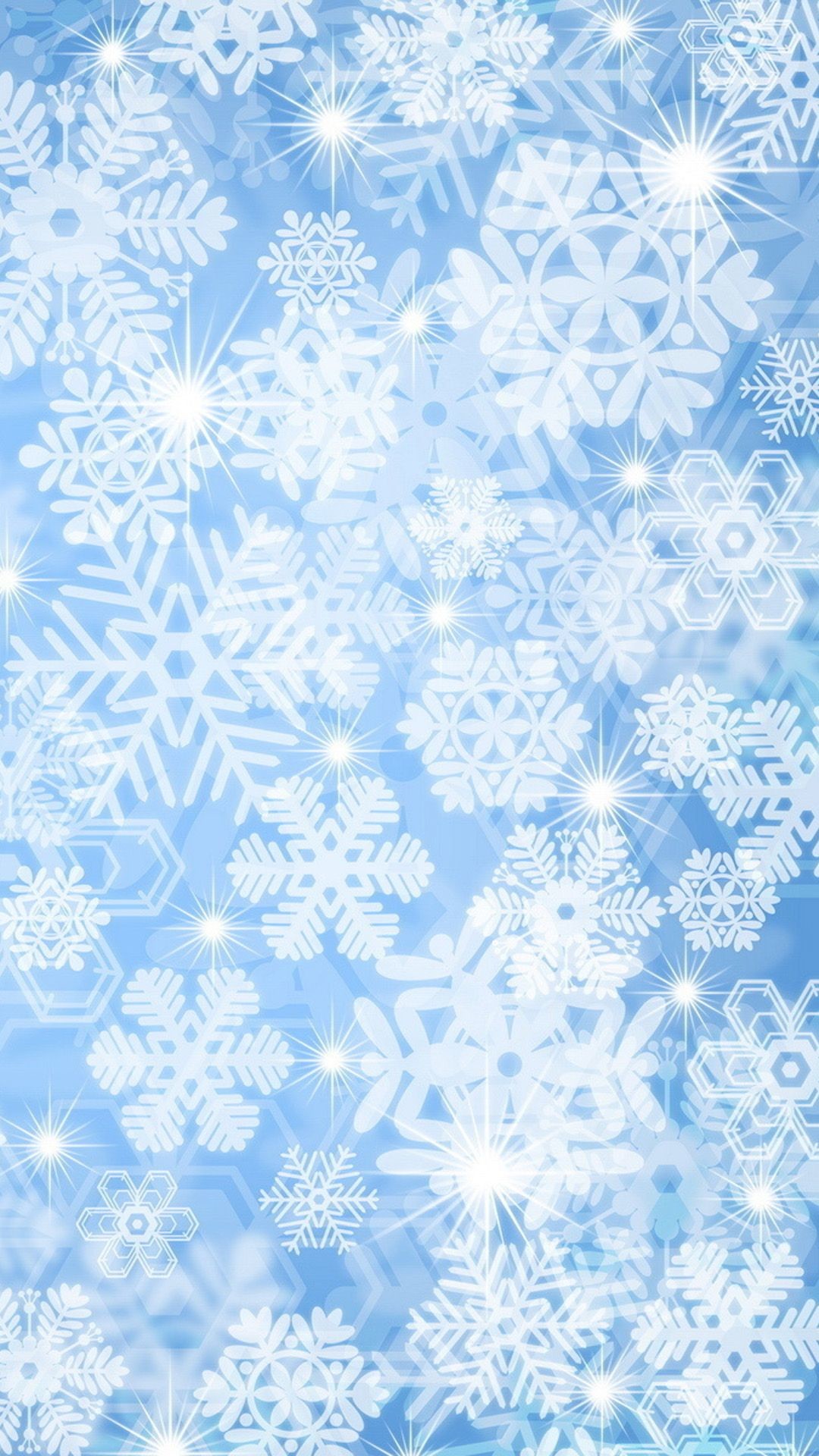 1080x1920 Snow Star Pattern Background #iPhone #6 #plus #allpaper