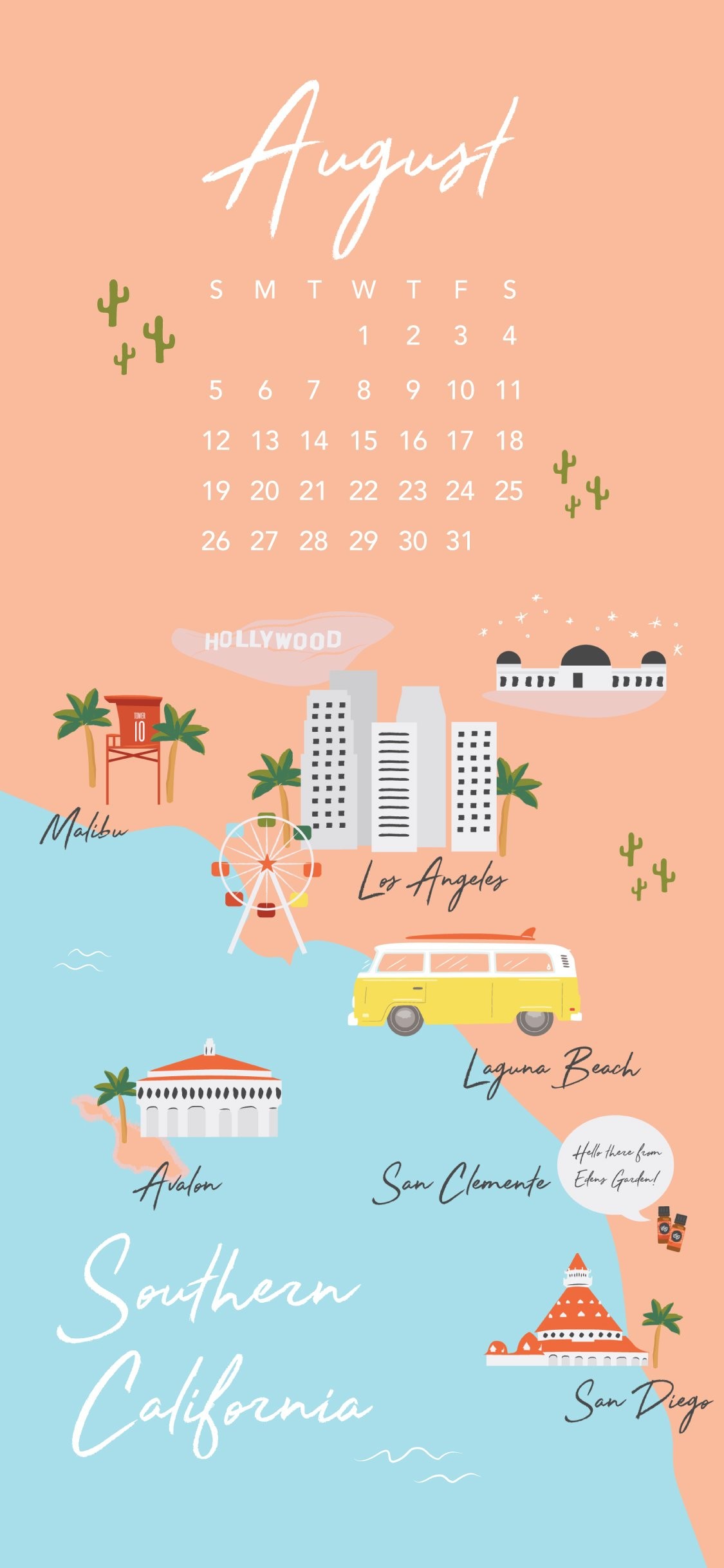 1125x2436 Download Free Phone Wallpaper With Calendar Here
