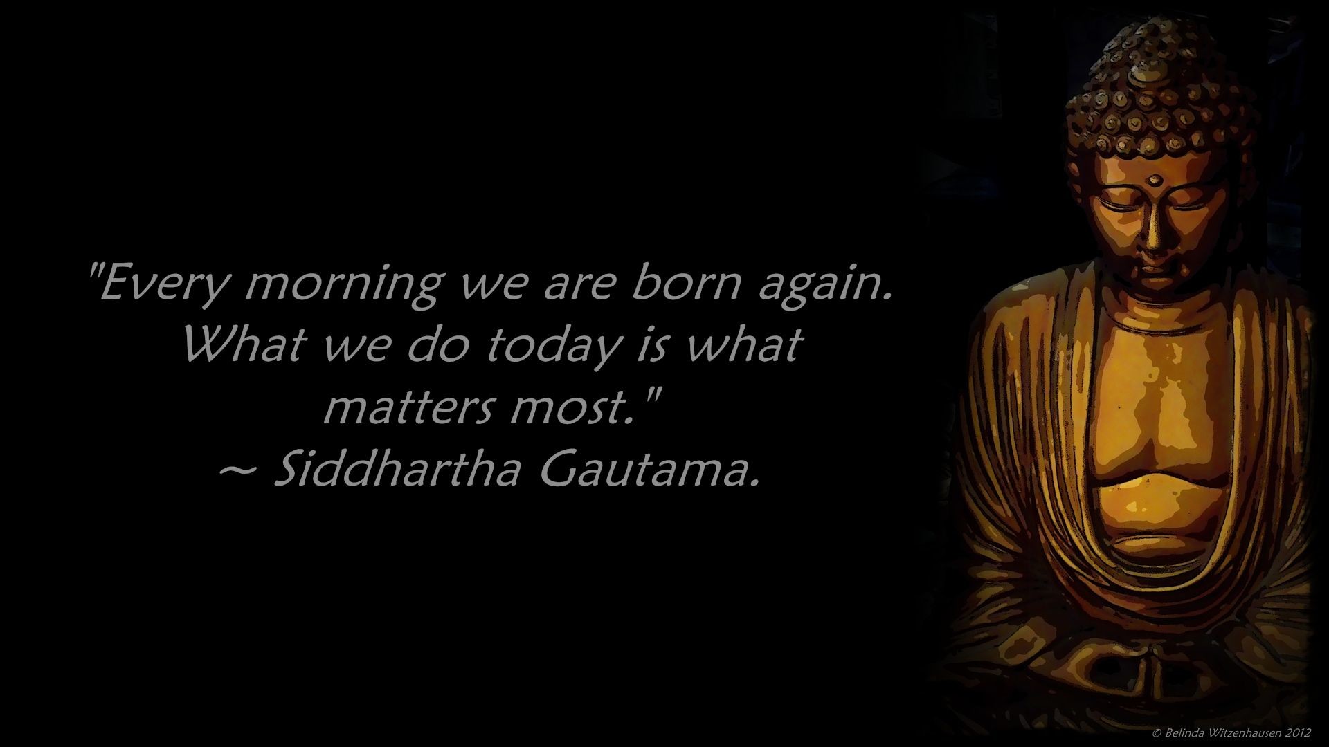 1920x1080 Gautama Buddha Wallpaper With Quotes