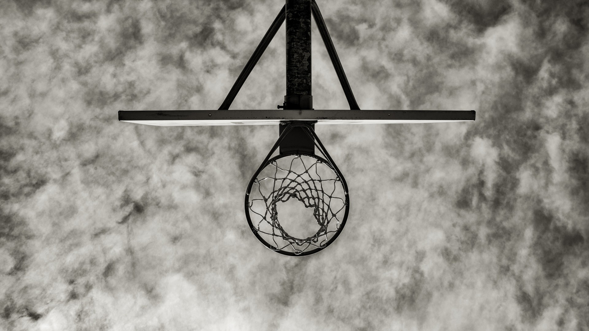 1920x1080 worm's Eye View, Basketball, Nets, Clouds, Sky Wallpapers HD / Desktop and  Mobile Backgrounds