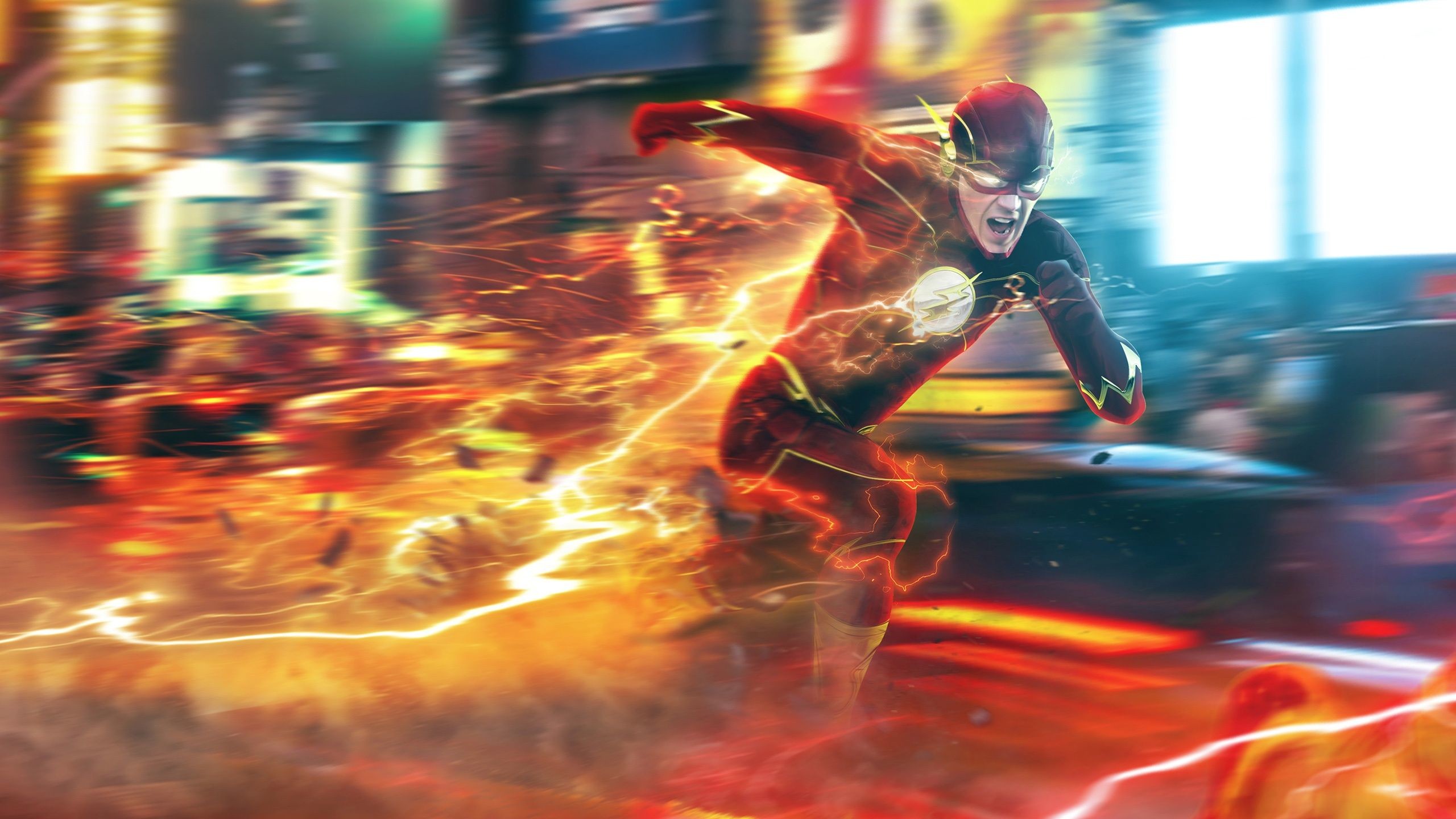 2560x1440 Wallpaper The Flash Best TV Series of Grant Gustin Movies