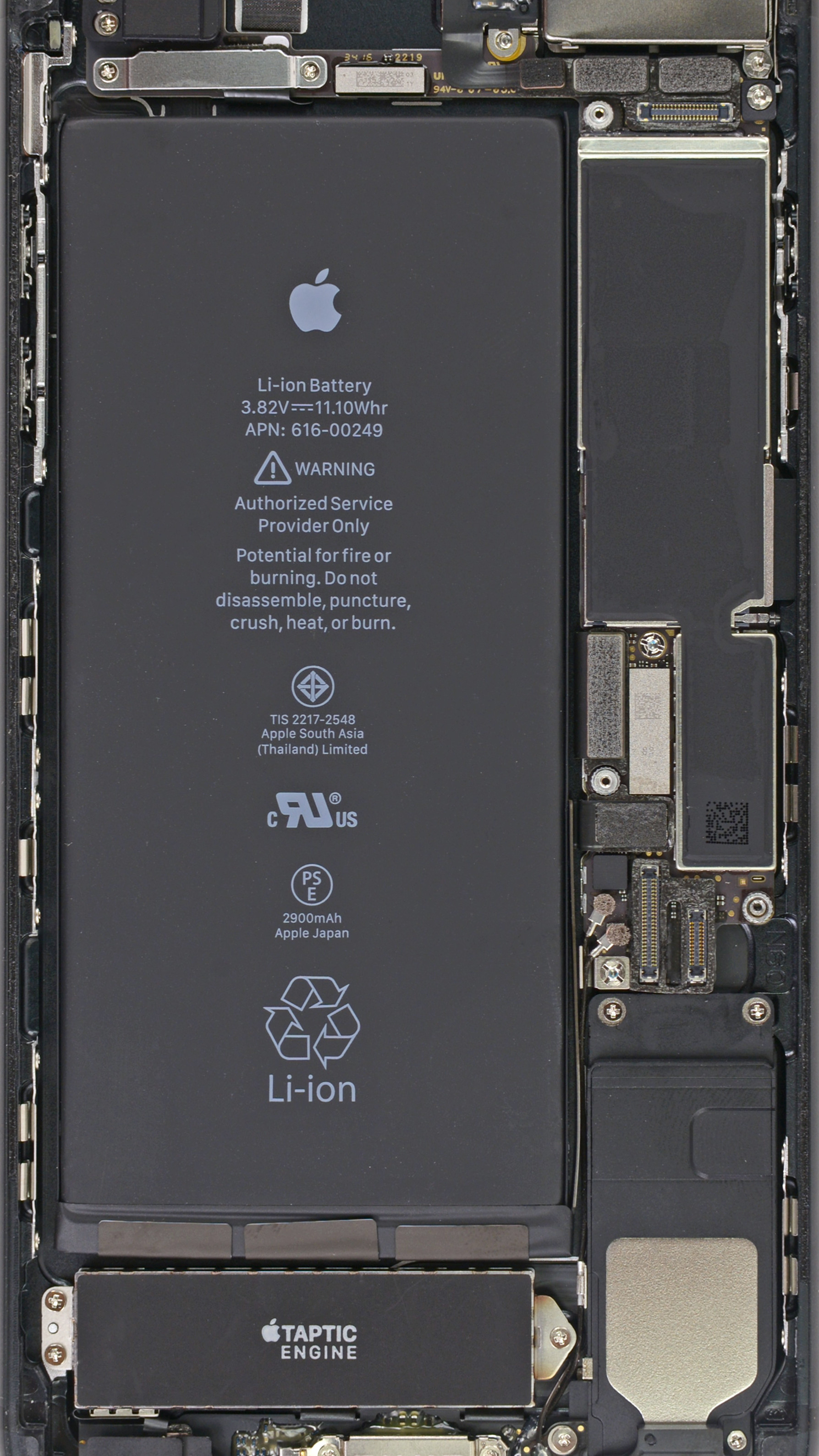 1787x3176 Turn Your Phone Inside Out: iPhone 7 and 7 Plus Internals Wallpapers