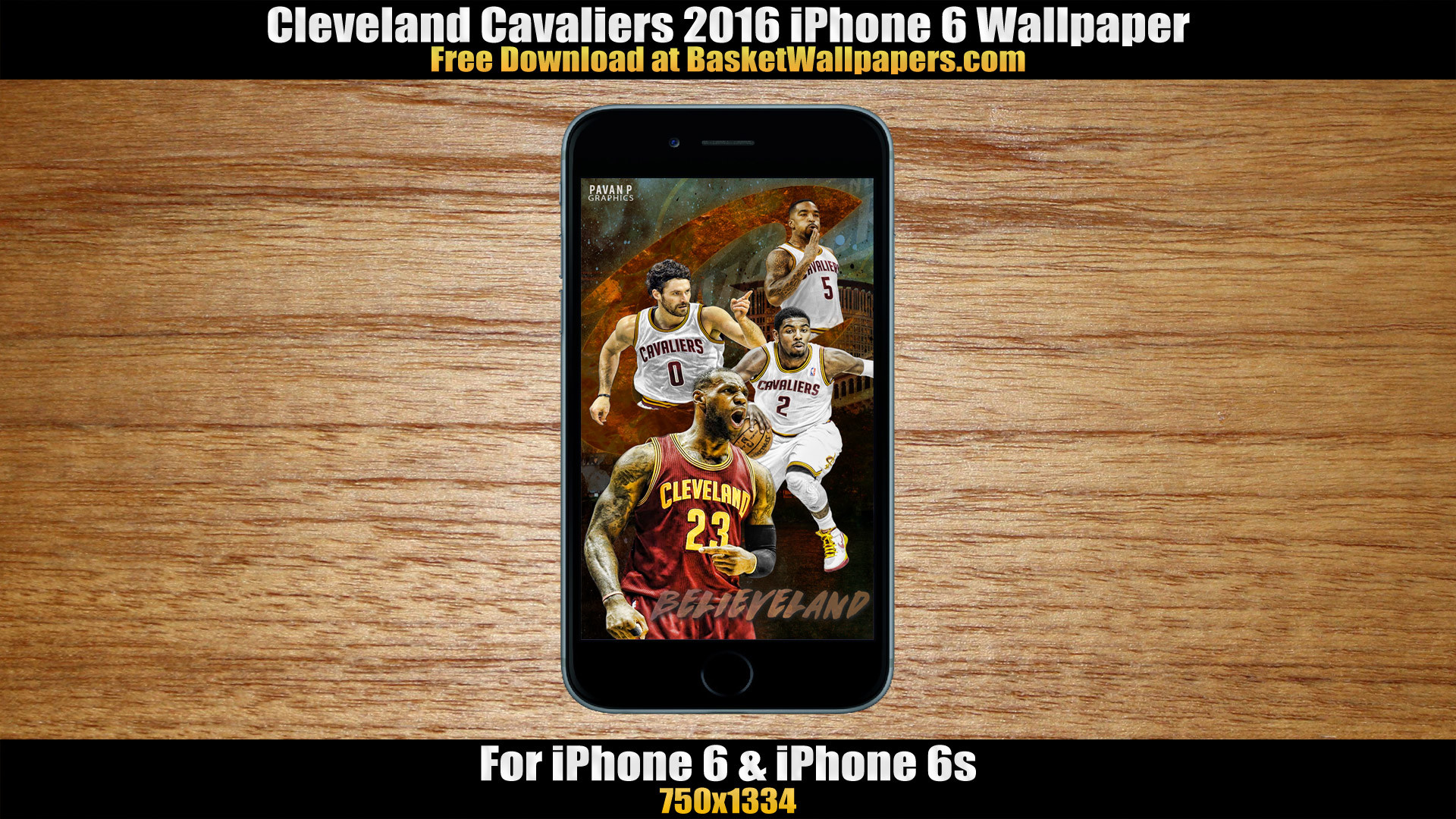 1920x1080 Cleveland Cavaliers 2016 iPhone 6 Wallpaper