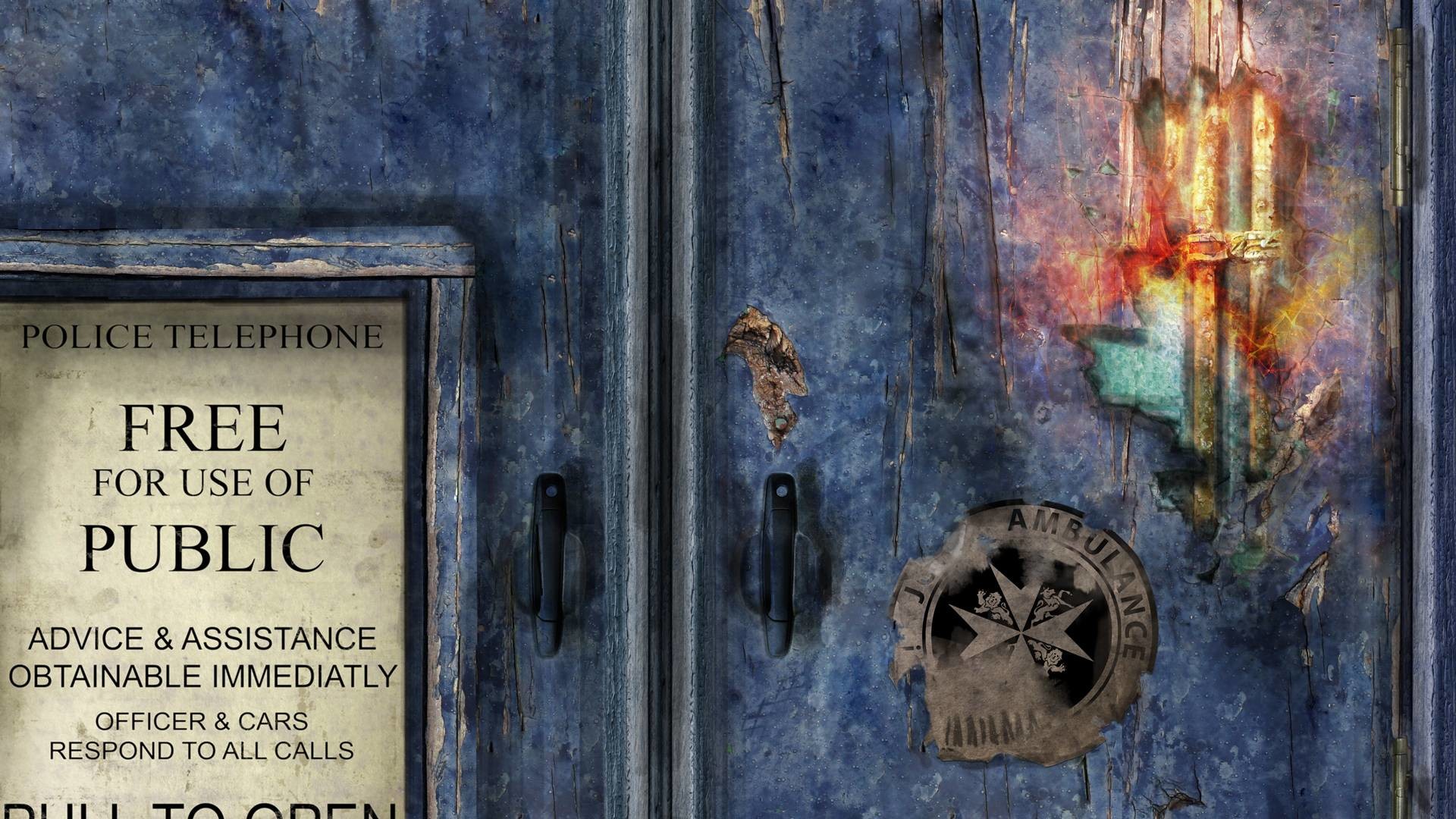 1920x1080 Broken Tardis Doors Doctor Who Tv Series hd wallpaper #