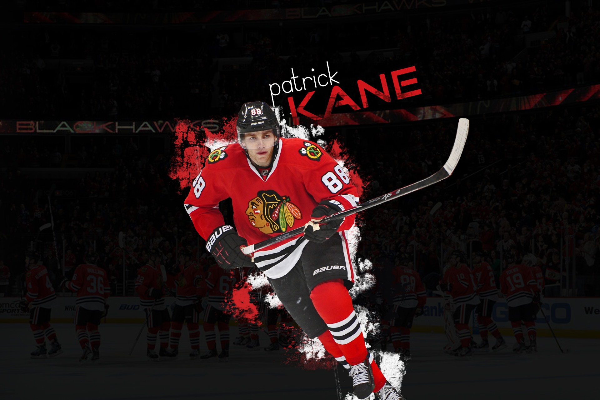 1920x1280 NHL Wallpaper featuring Patrick Kane from Chicago Blackhawks. Don't really  like Kane but