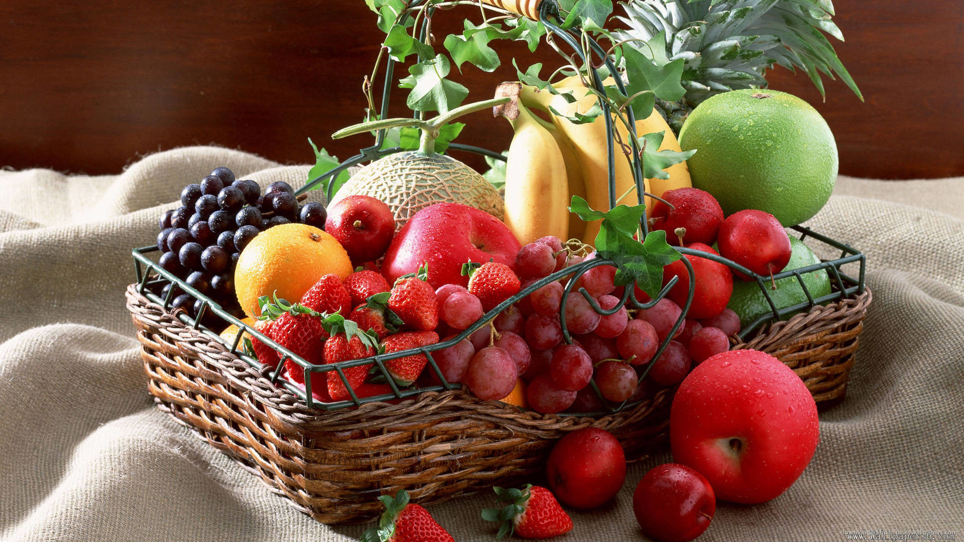 1920x1080 Basket Of Fruits picture