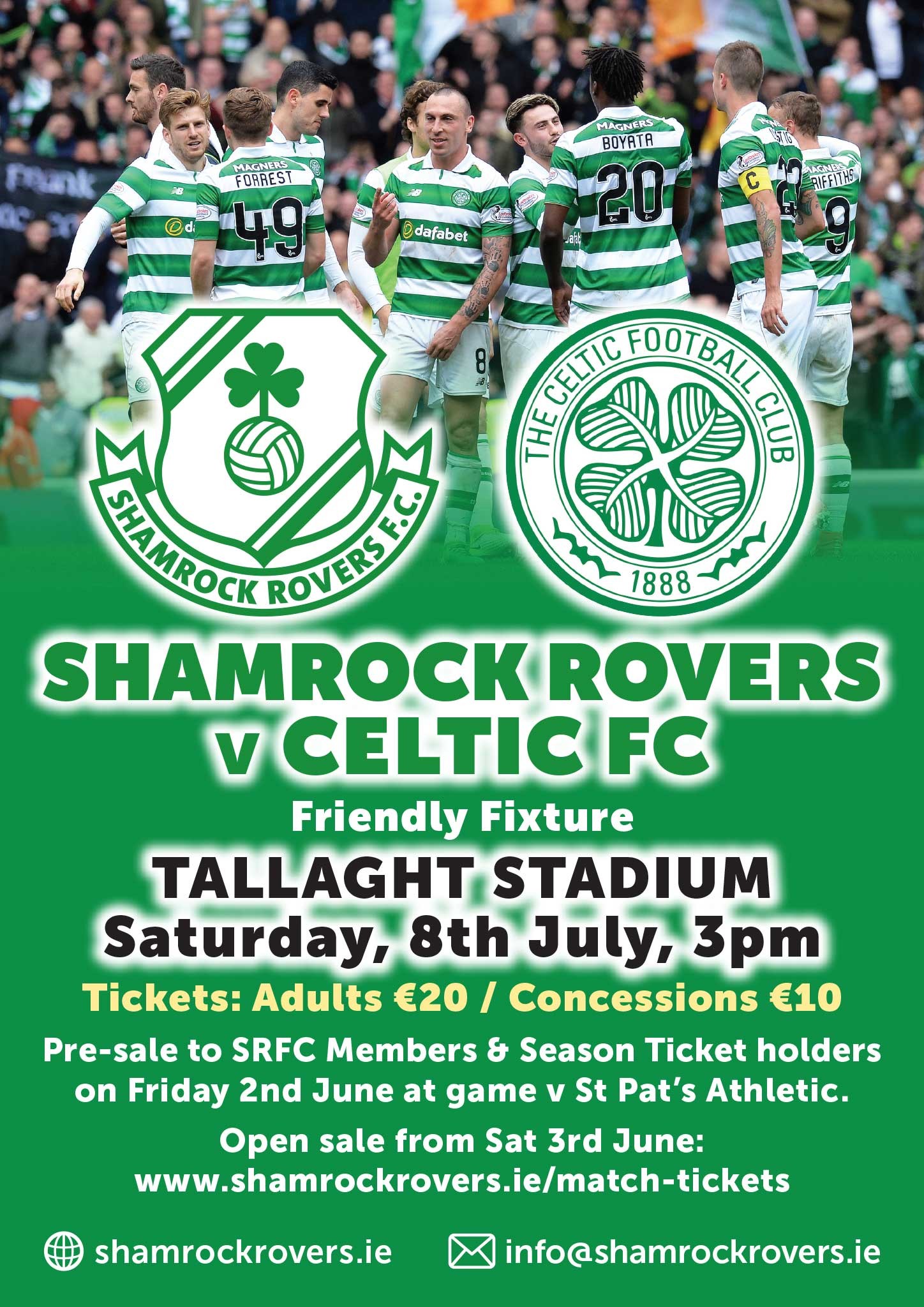 1448x2048 Shamrock Rovers To Welcome Six In A Row Invincible Celtic To Dublin