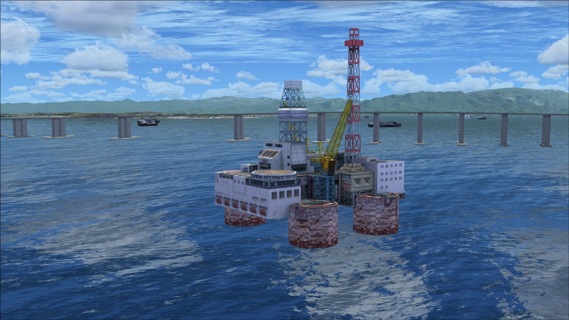 1920x1080 ... Offshore drilling rig
