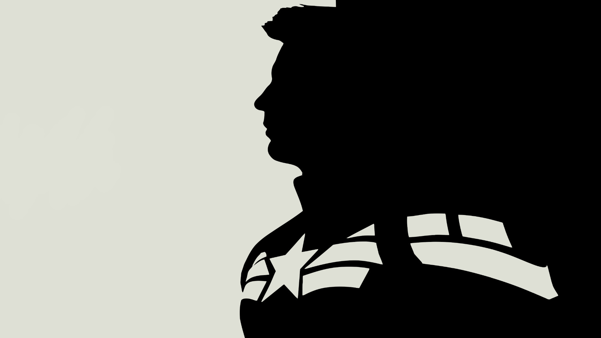 1920x1080 General  Captain America: The Winter Soldier vector Captain  America Chris Evans minimalism profile artwork