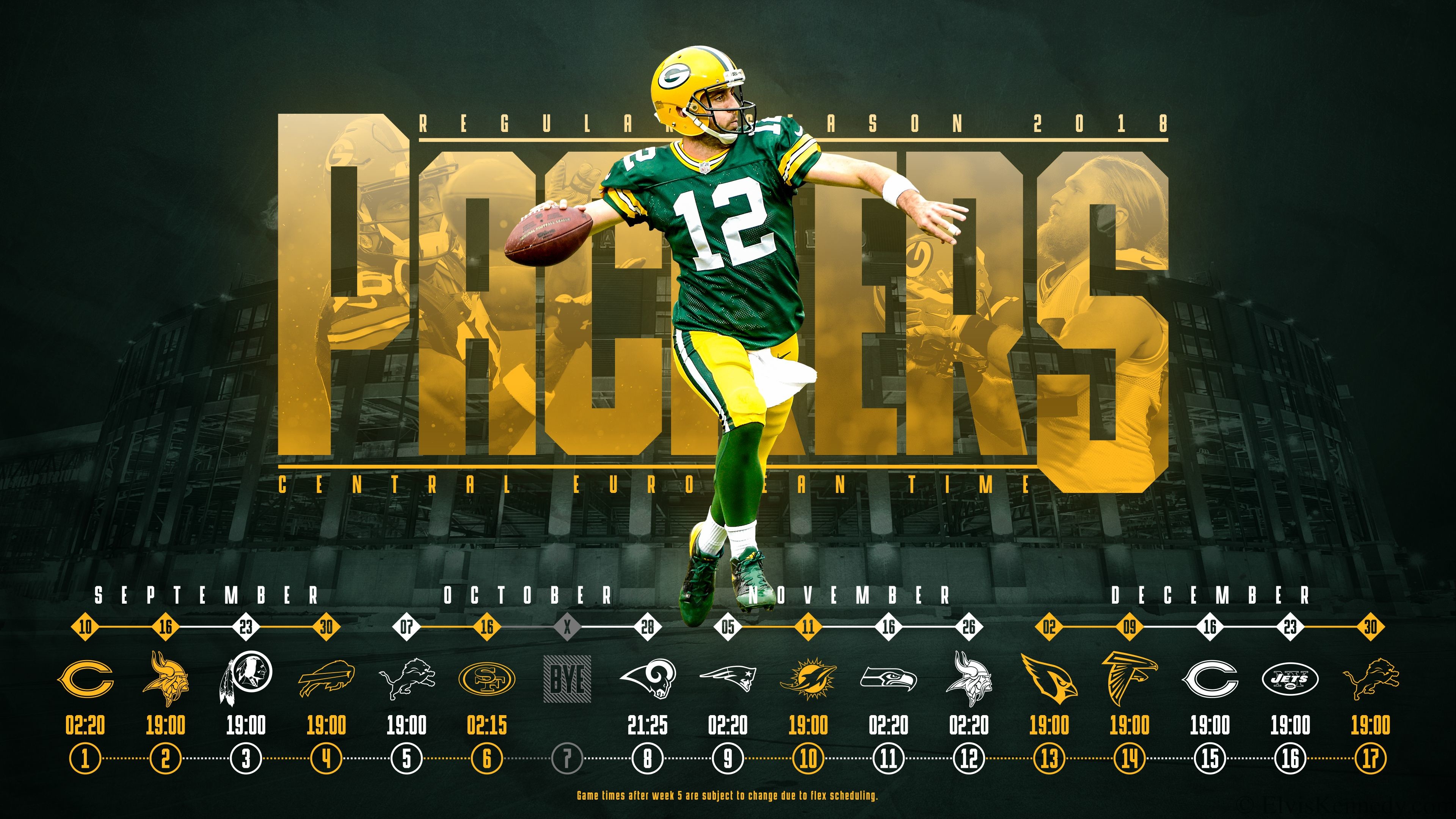 Green Bay Packers Schedule 2018 Wallpaper (80+ images)