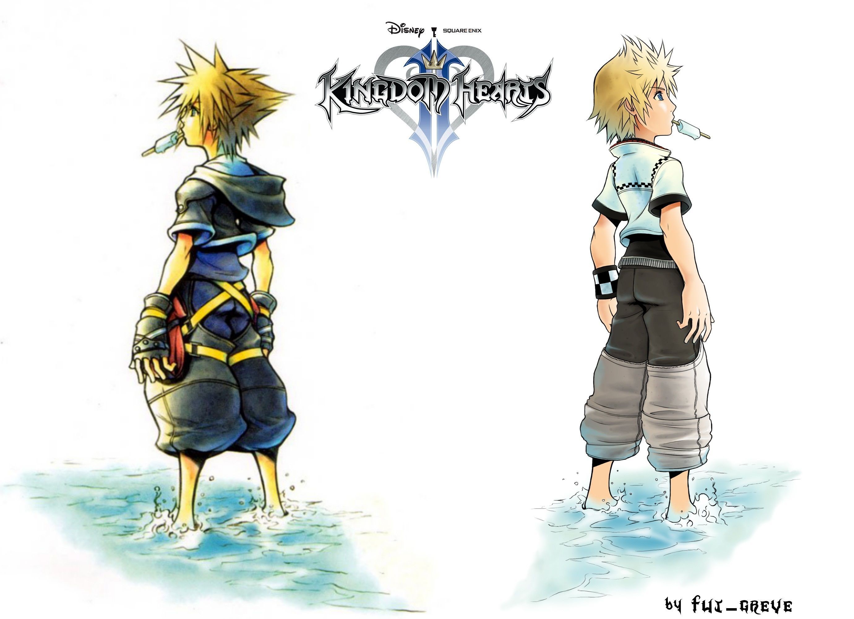 2761x2000 Kingdom Hearts Roxas Wallpapers Widescreen As Wallpaper HD