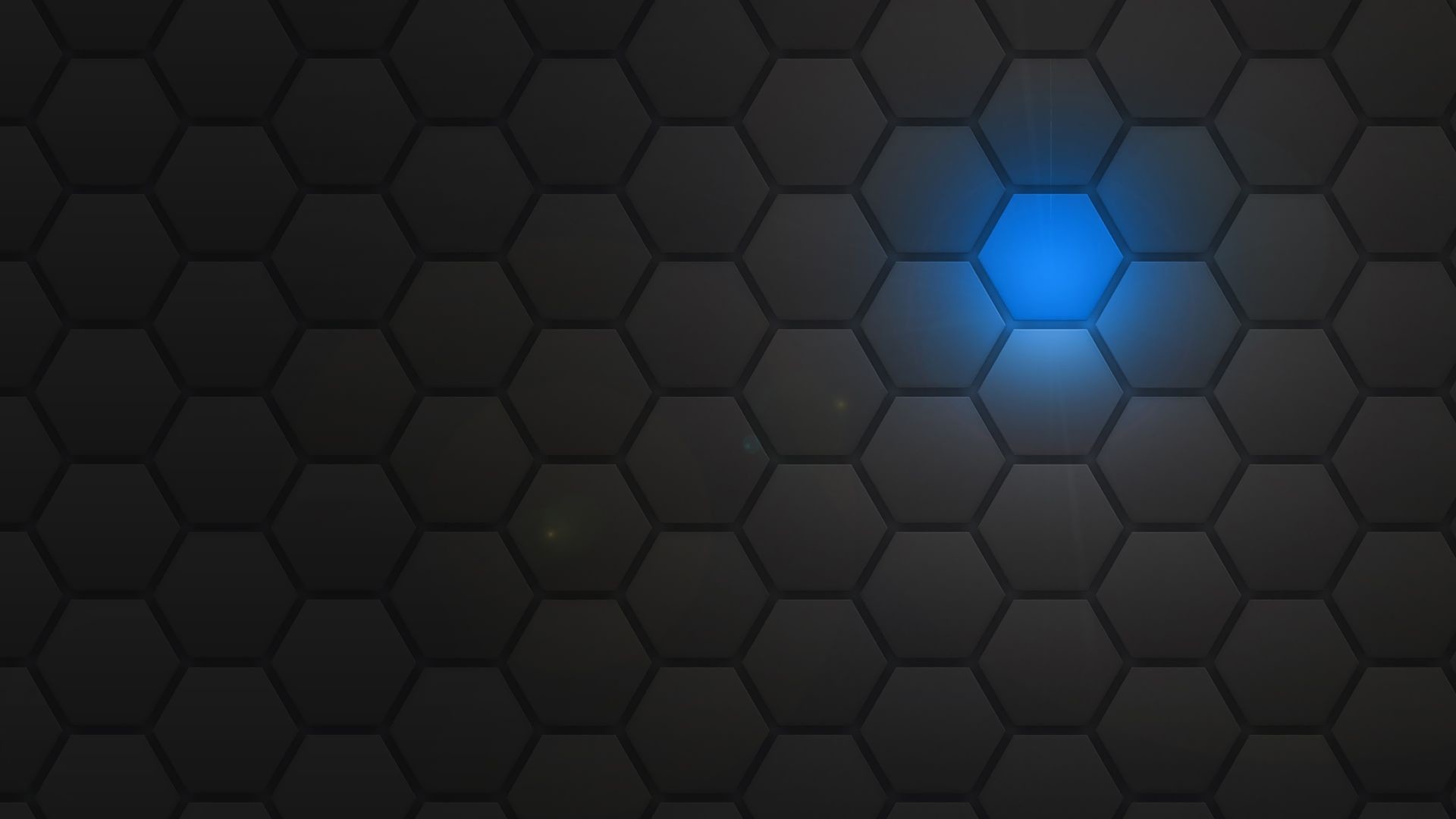 1920x1080 Blue light behind the honeycomb pattern Wallpaper 29001