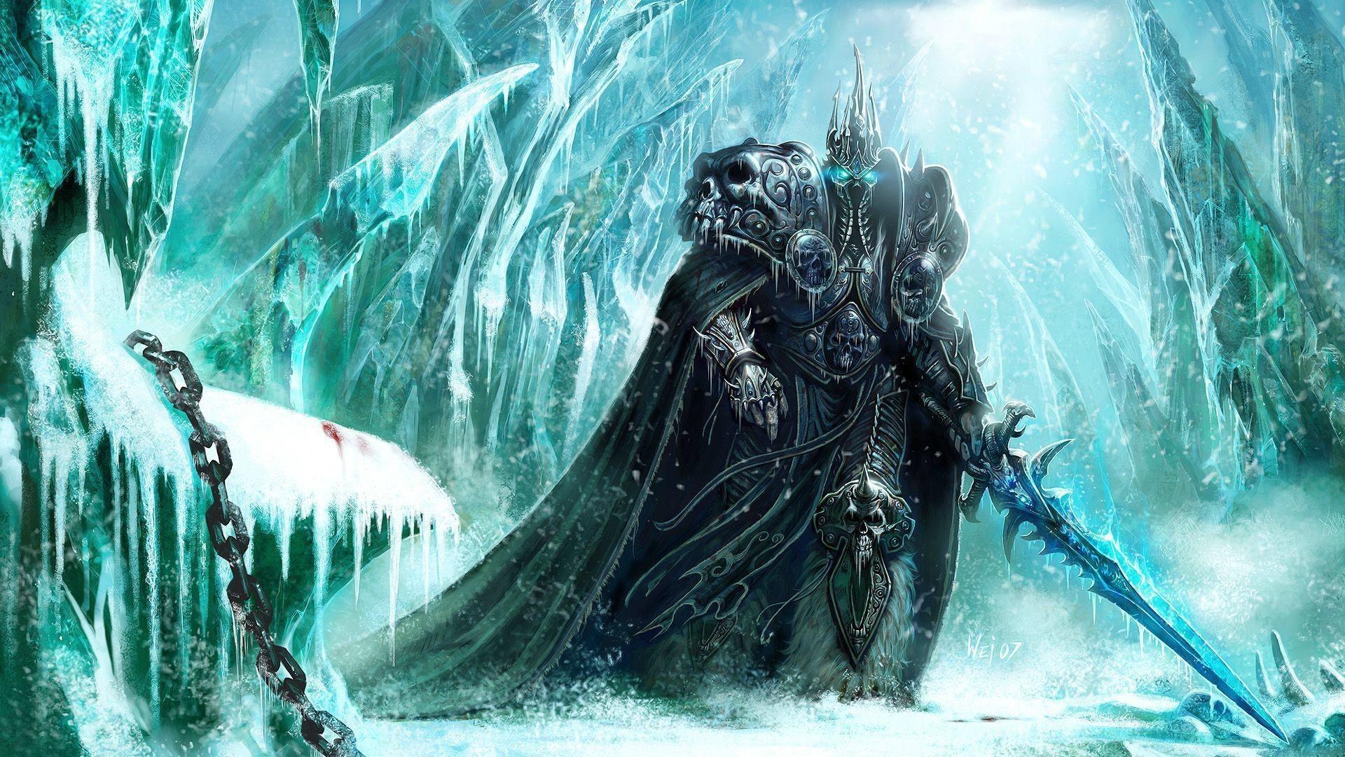 1920x1080 Nazgul in the ice, the game World of Warcraft