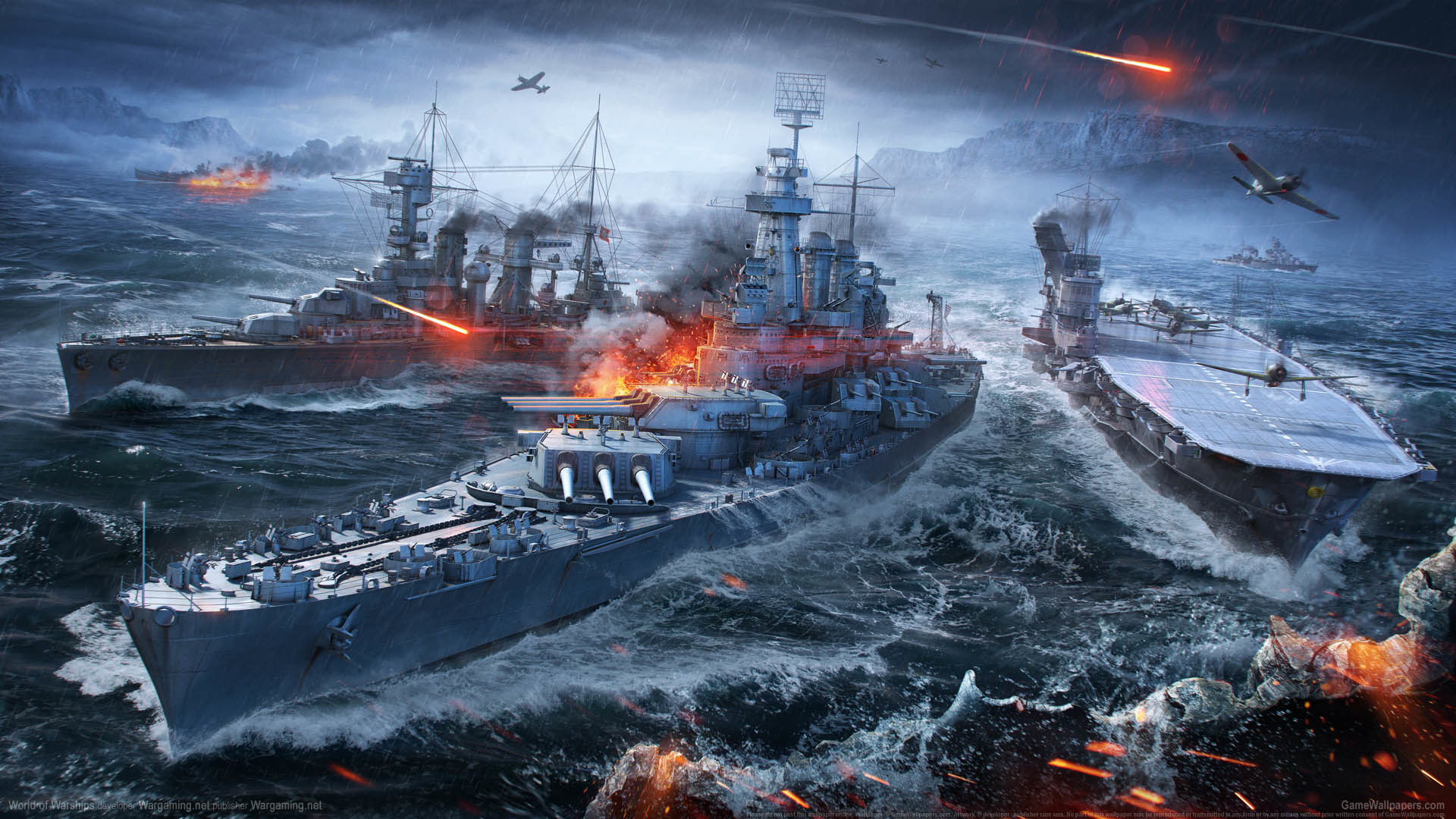 1920x1080 ... World of Warships - Yamato - 3 Kills - 241K Damage ...