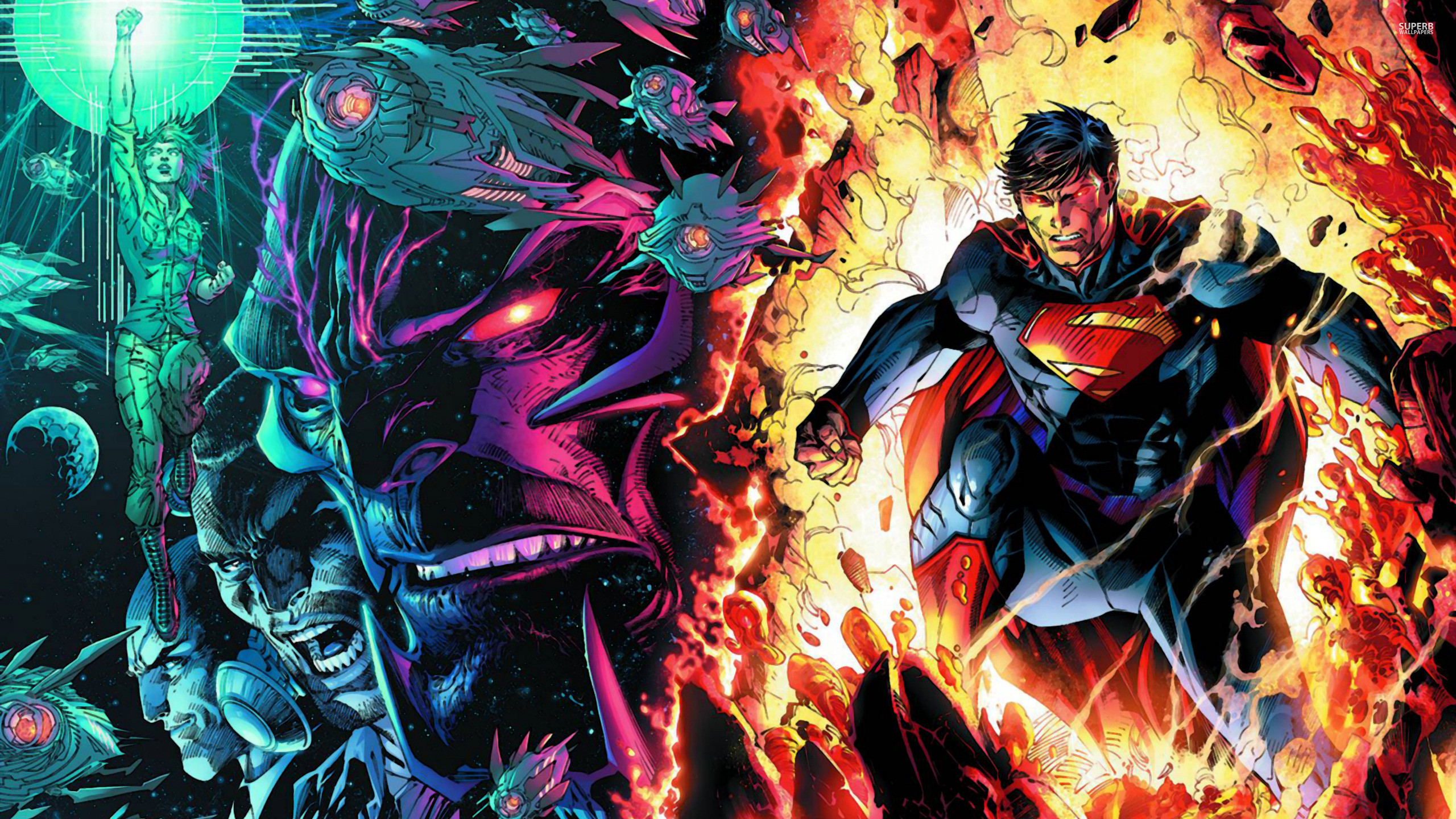 2560x1440 Superman wallpapers unchained .