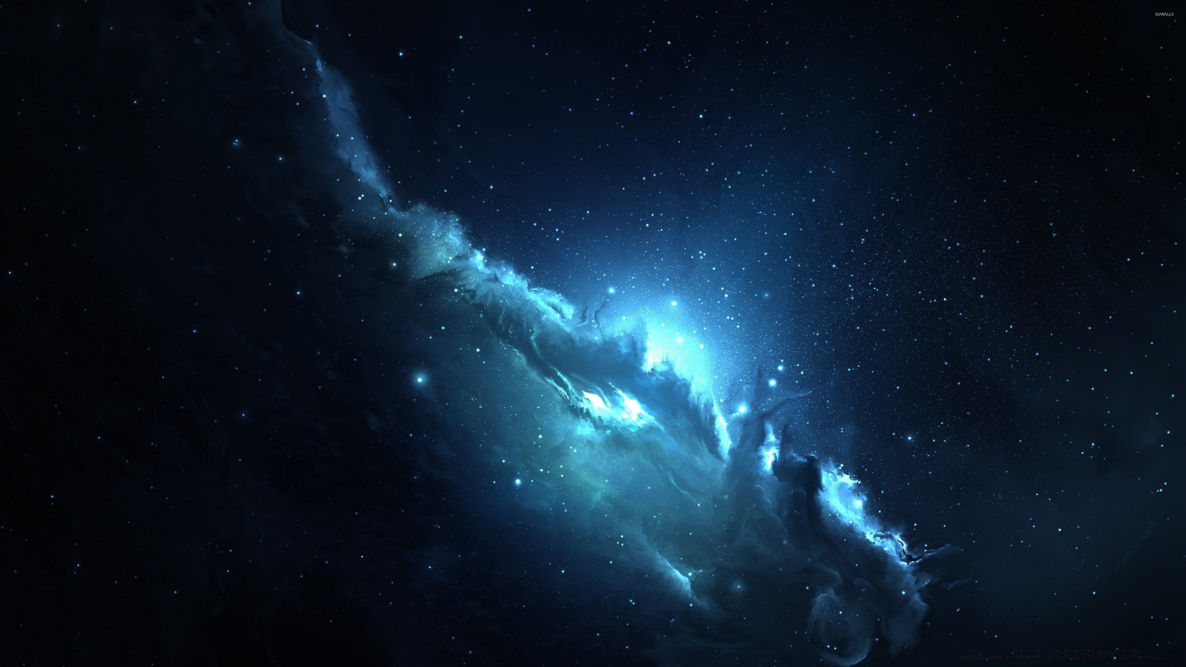 3840x2160 Blue nebula [3] wallpaper  jpg