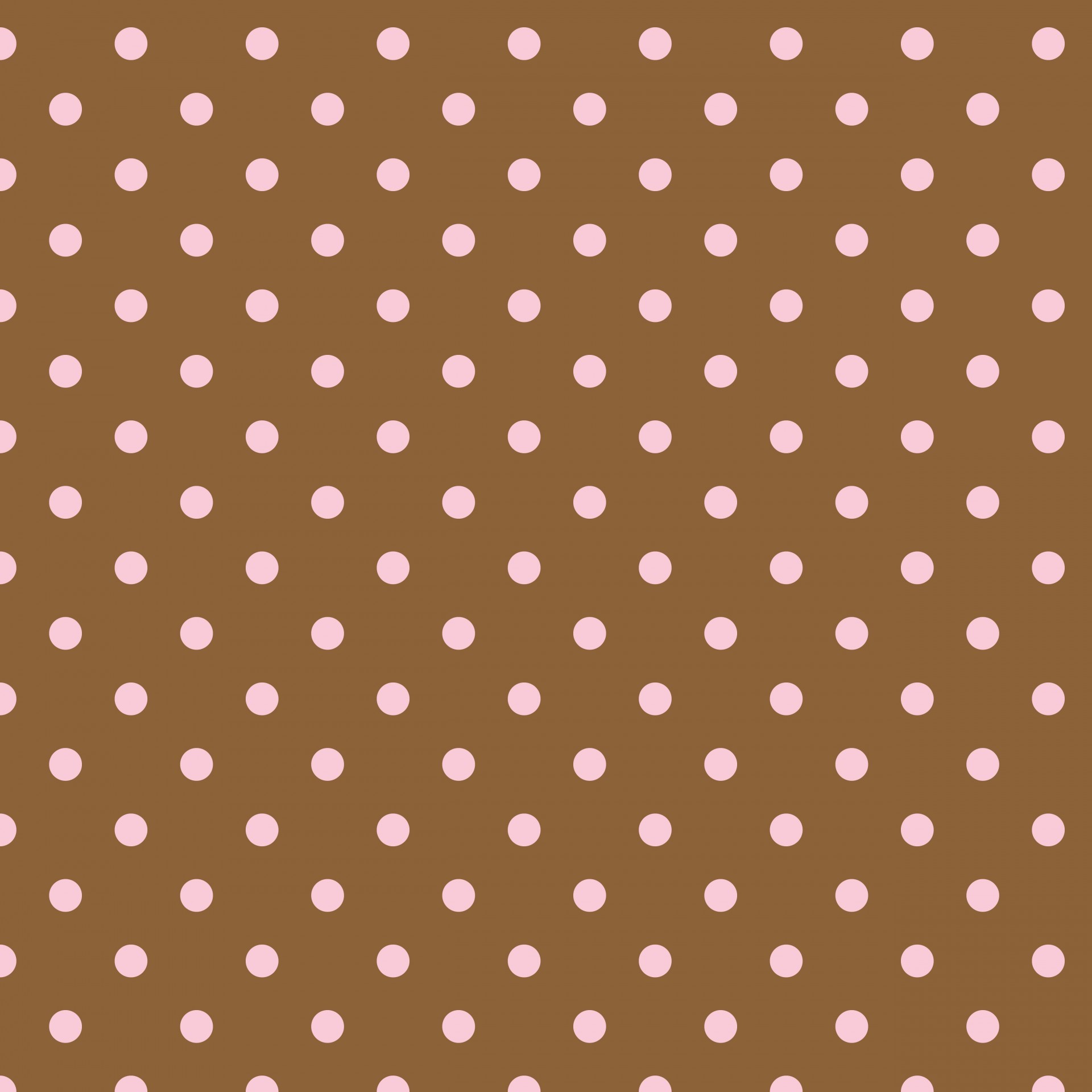 1920x1920 Polka dots in brown and pink wallpaper background