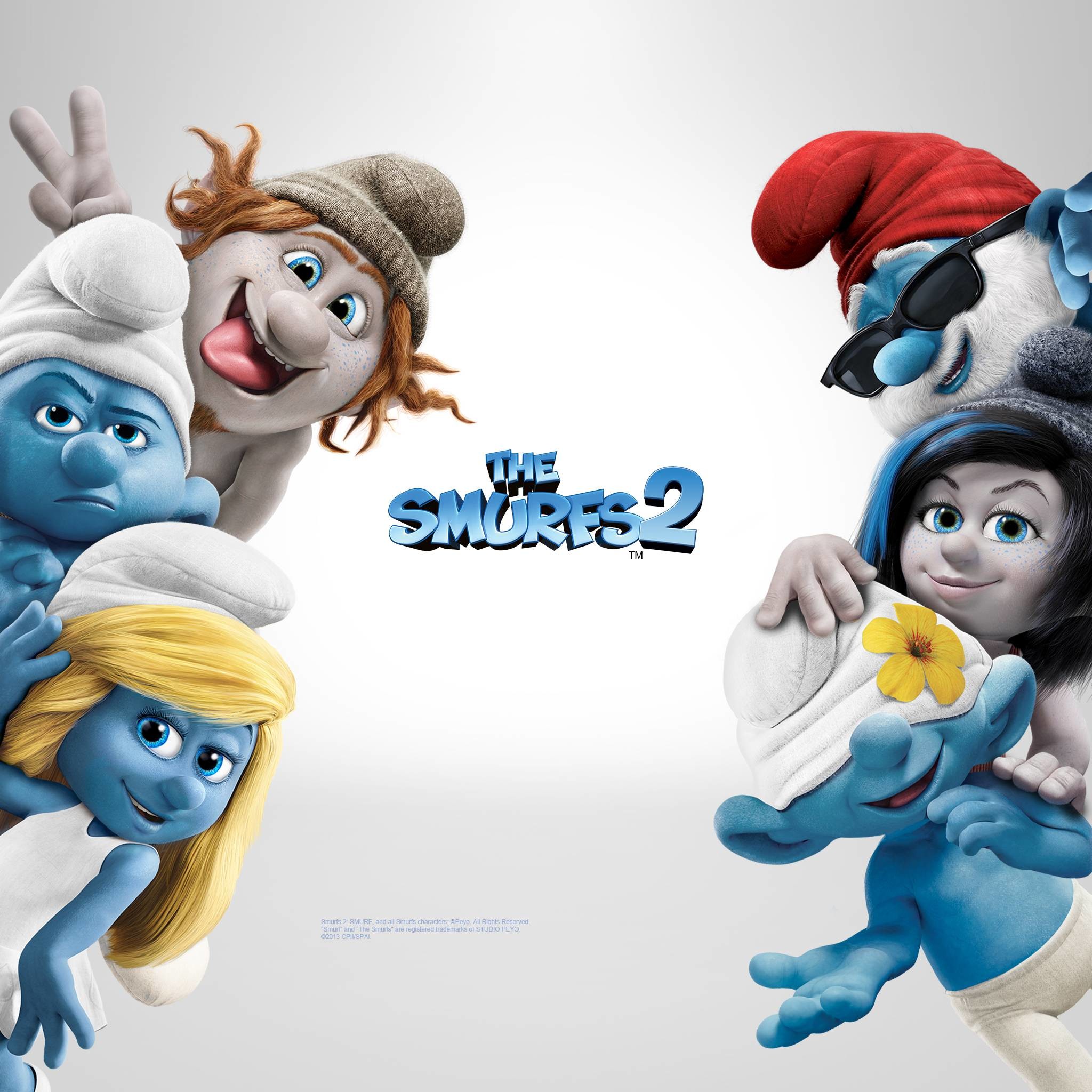 2048x2048 The Smurfs 2 iPad Exclusive HD Wallpapers #