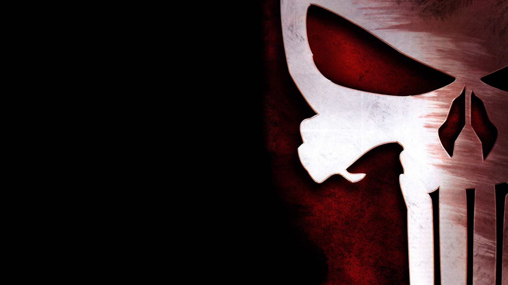 1920x1080 Black Background Logo Marvel Comics Punisher Skull