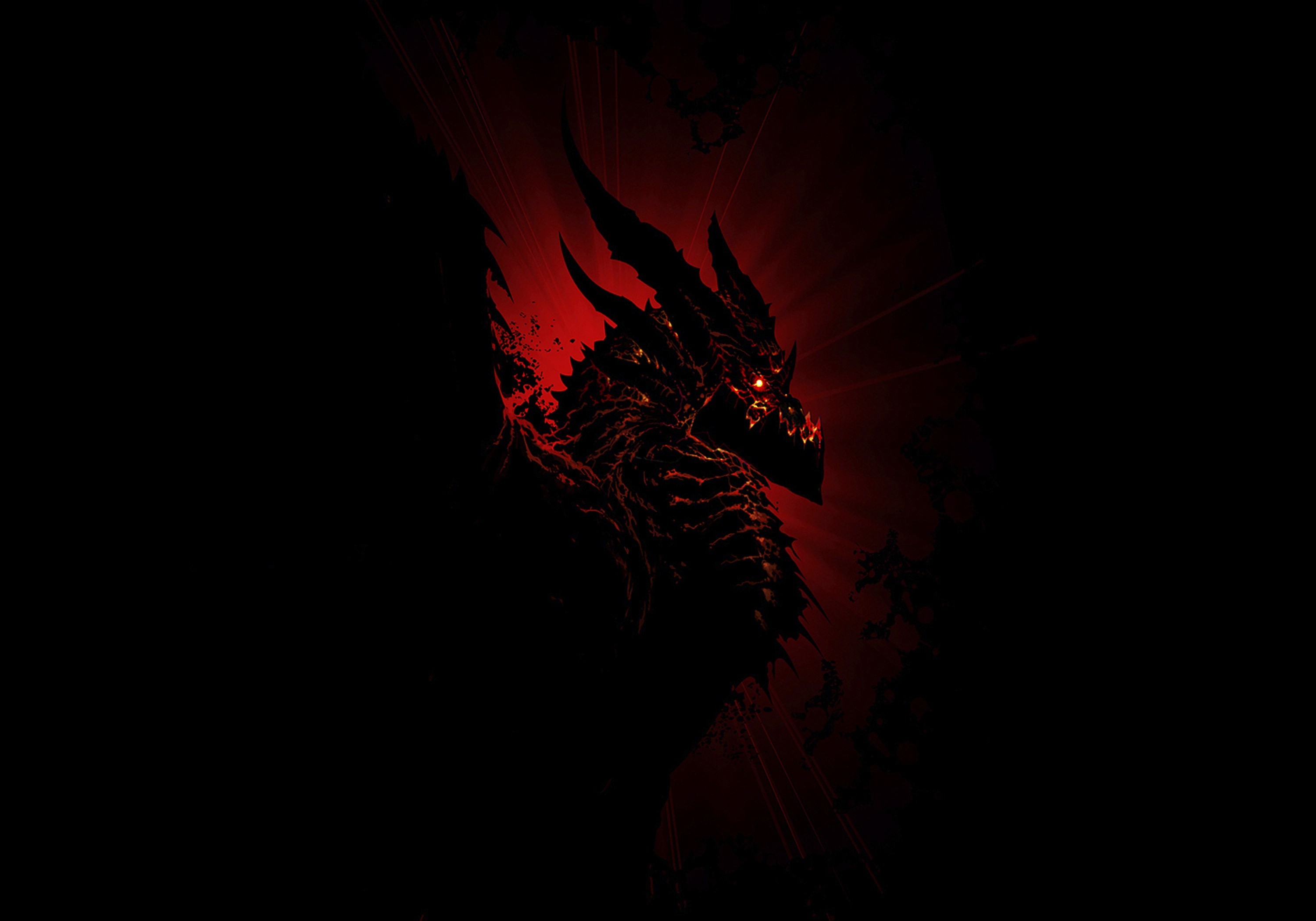 dark dragon wallpaper