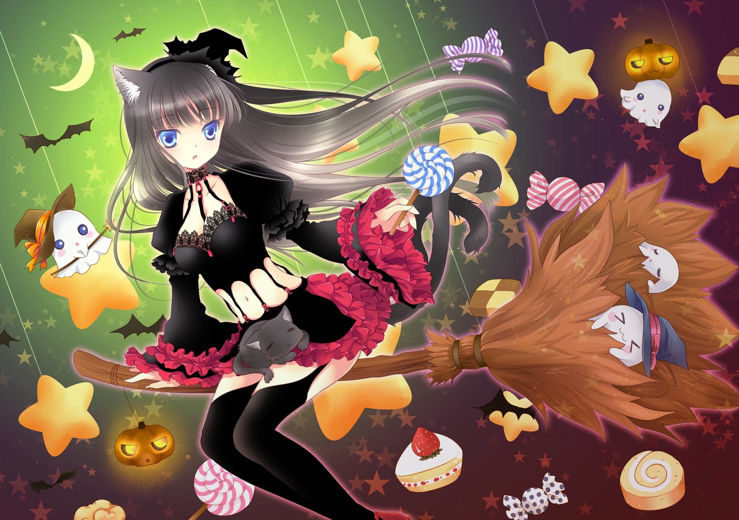 2484x1748  Anime Halloween Wallpaper Holiday 11278 Full HD Wallpaper Desktop  .