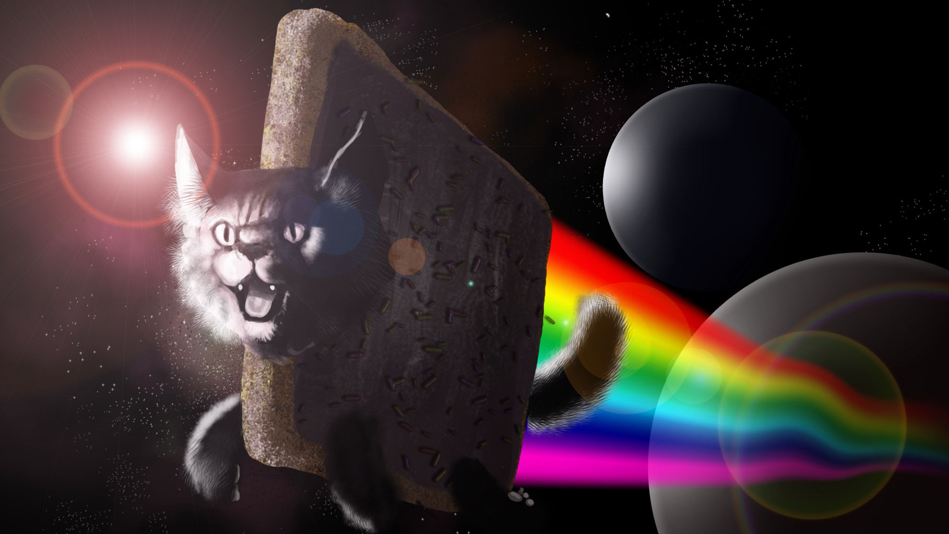 1920x1080 ... Space  Nyan Cat Wallpaper The Fun Board Nyan cat and
