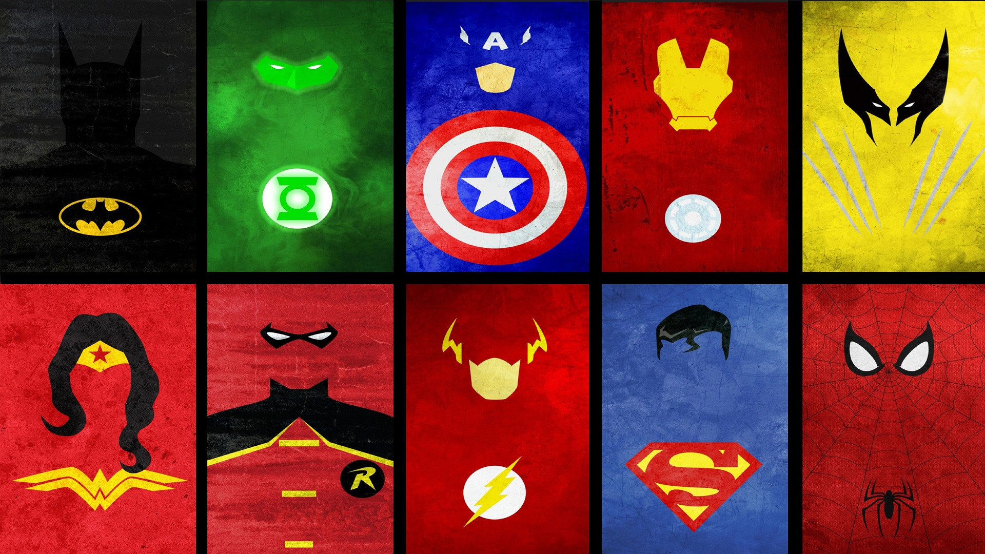 1920x1080 Superhero Minimalist Backgrounds